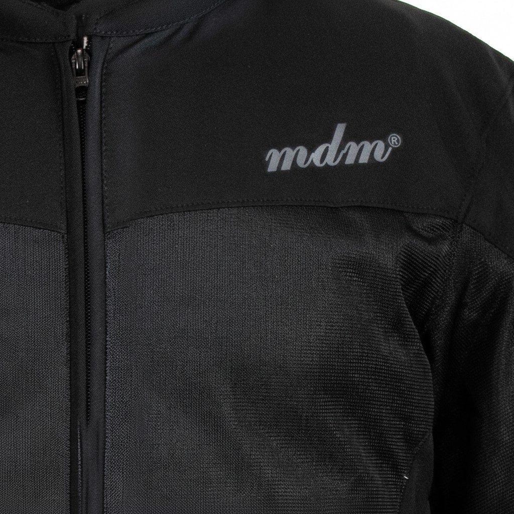 MDM Motorradjacke Herren Air Mesh Motorradjacke Schwarz, mit Protektoren, Atmungsaktiv Leicht für den Sommer – Bild 5 von 5