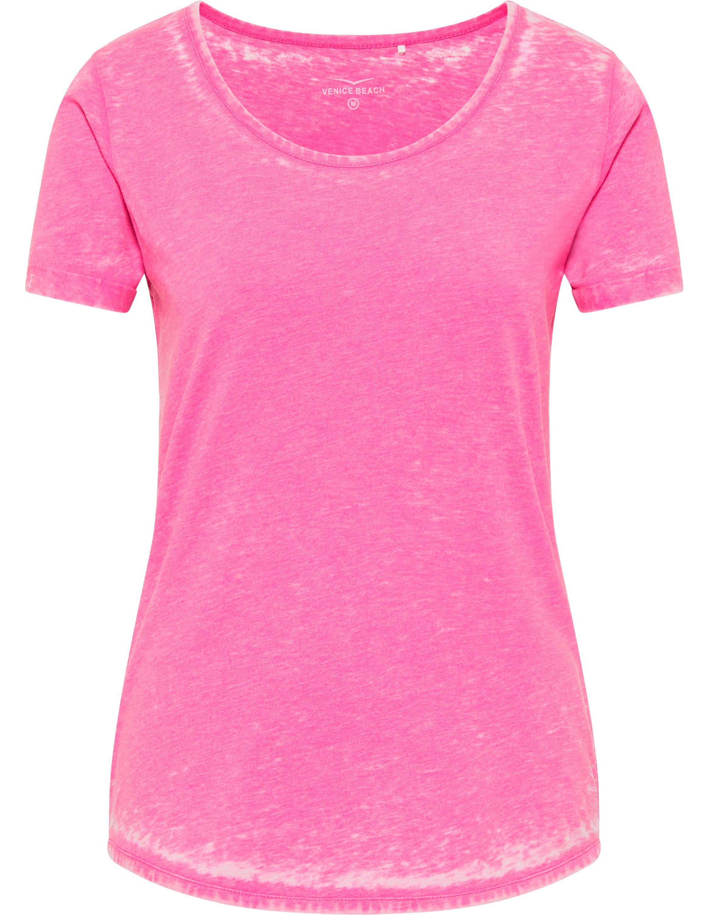 Venice Beach Rundhalsshirt T-Shirt Rundhals VB FAYZA (1-tlg) pink sky