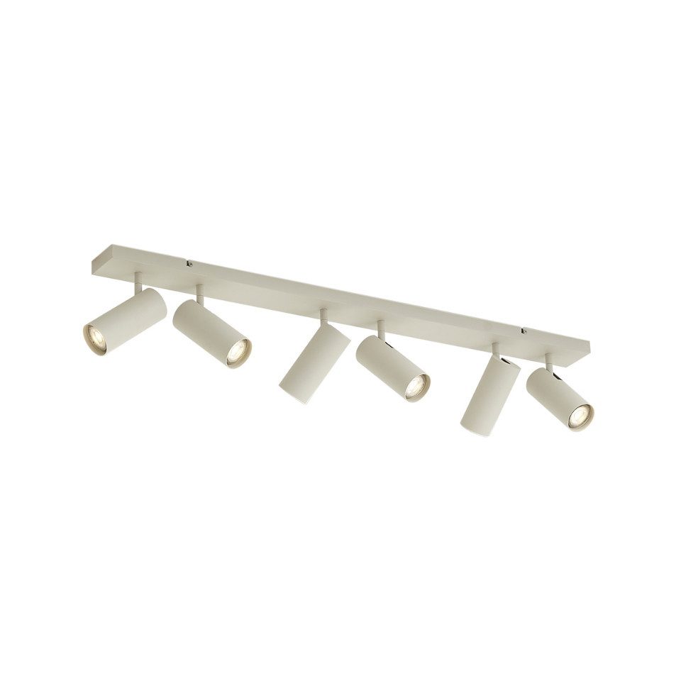 Qazqa Deckenleuchte Renna, ohne Leuchtmittel, Kaltweiß, QAZQA Deckenleuchte, gu10, Beige, Stahl, Modern