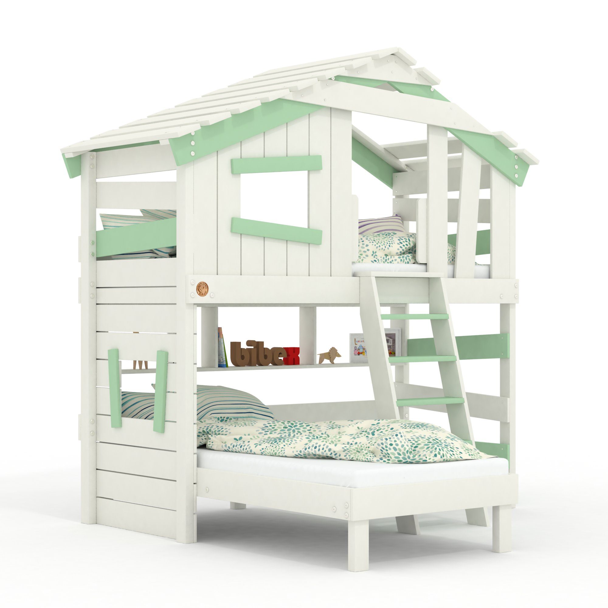 bibex Hochbett ALPIN CHALET Hochbett, Kinderbett, günstig online kaufen