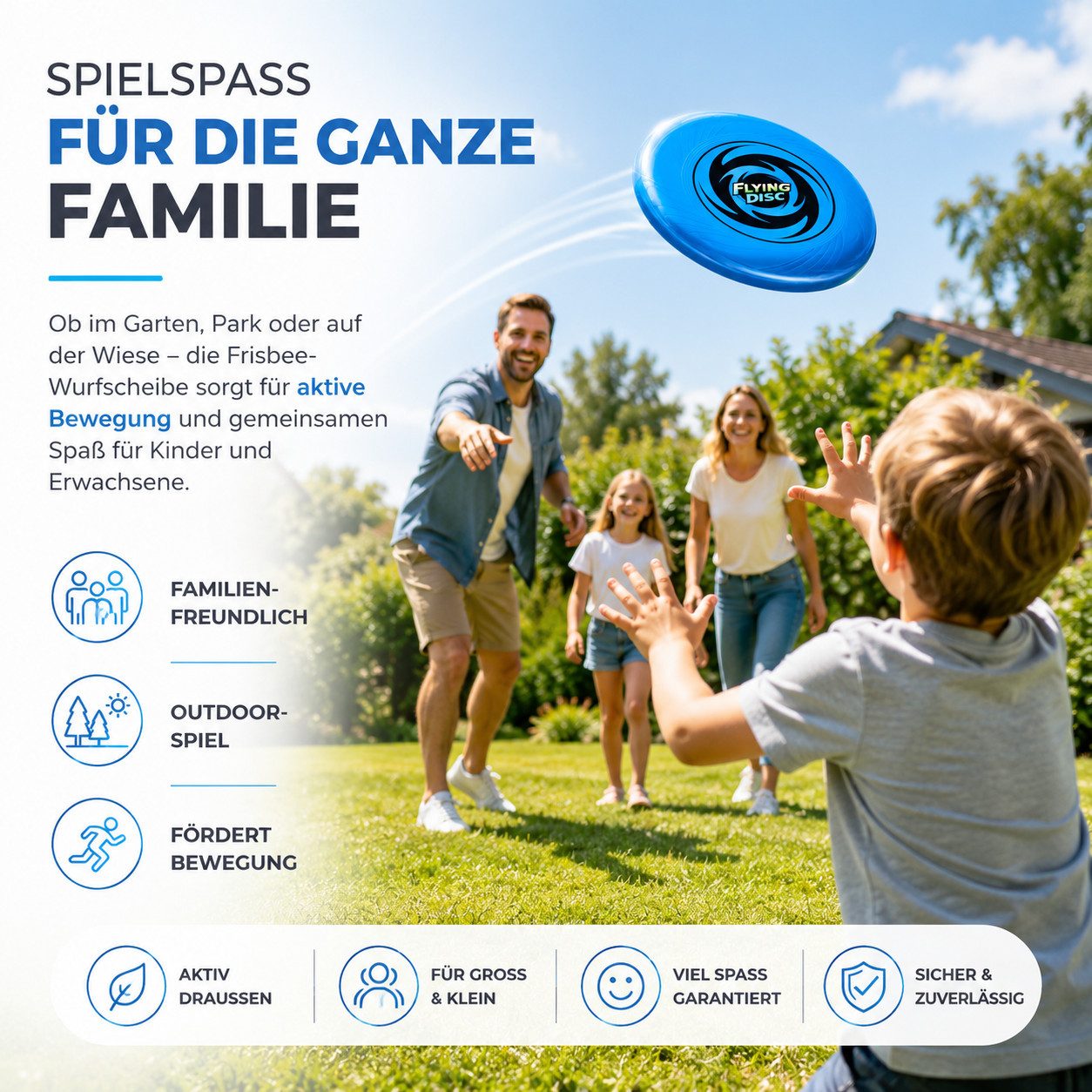 TK Gruppe Wurfscheibe Frisbee Wurfscheibe – Wurfring Garten-, Strand- & Outdoor-Spielzeug