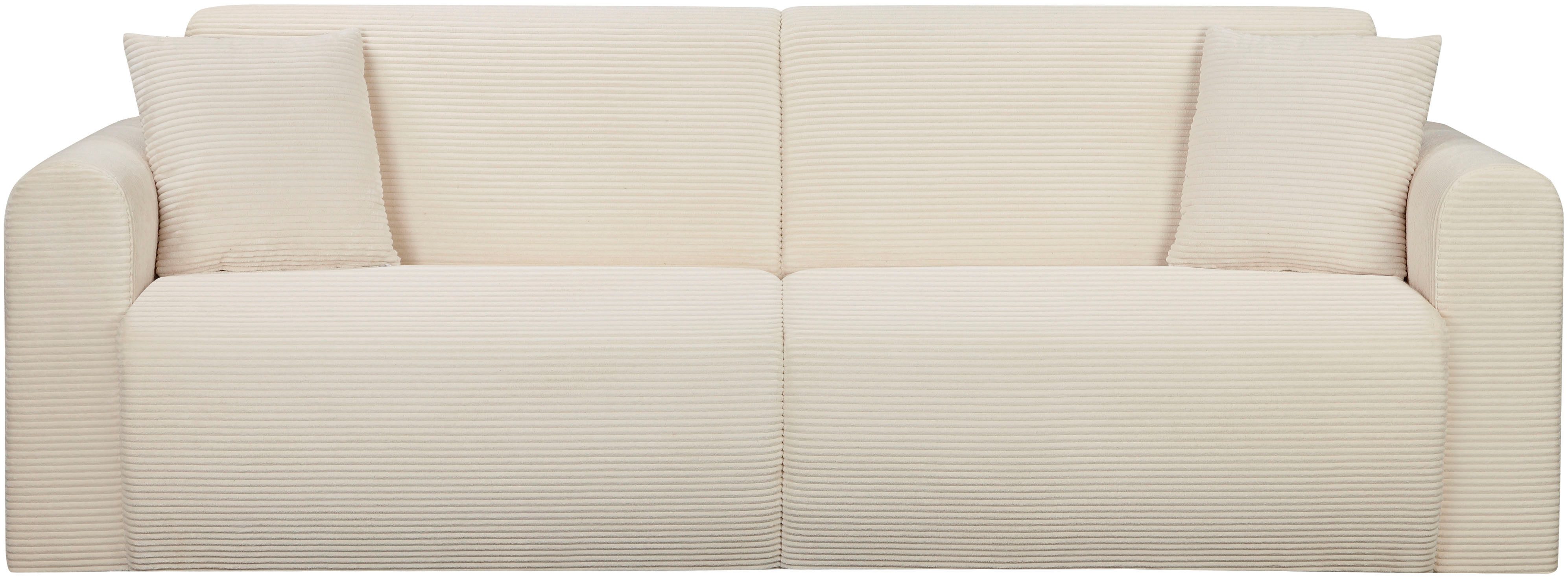 OTTO home 3-Sitzer JONAA Schlafsofa 225 cm, Liegefläche 105/187 cm, softer Cord-Bezug – Bild 2 von 5