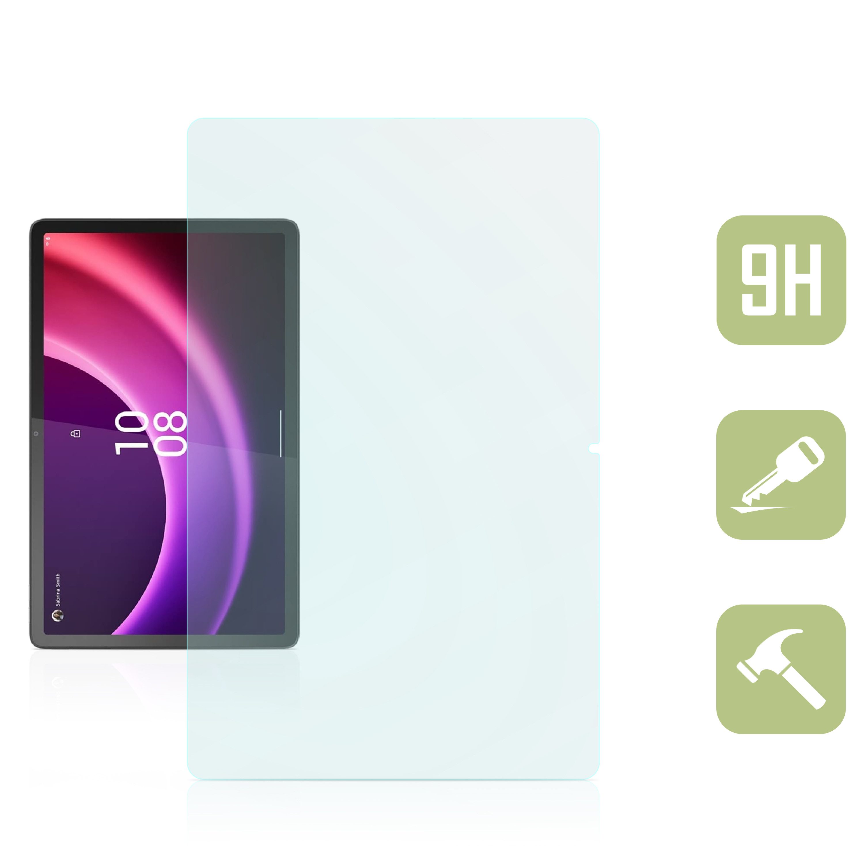 humblebe Displayschutzfolie Displayschutz Tab P11 (Gen 2) TB350 für Lenovo Tab P11 (Gen 2), Panzerfolie aus Glas, TB350, TB350XU, TB350FU