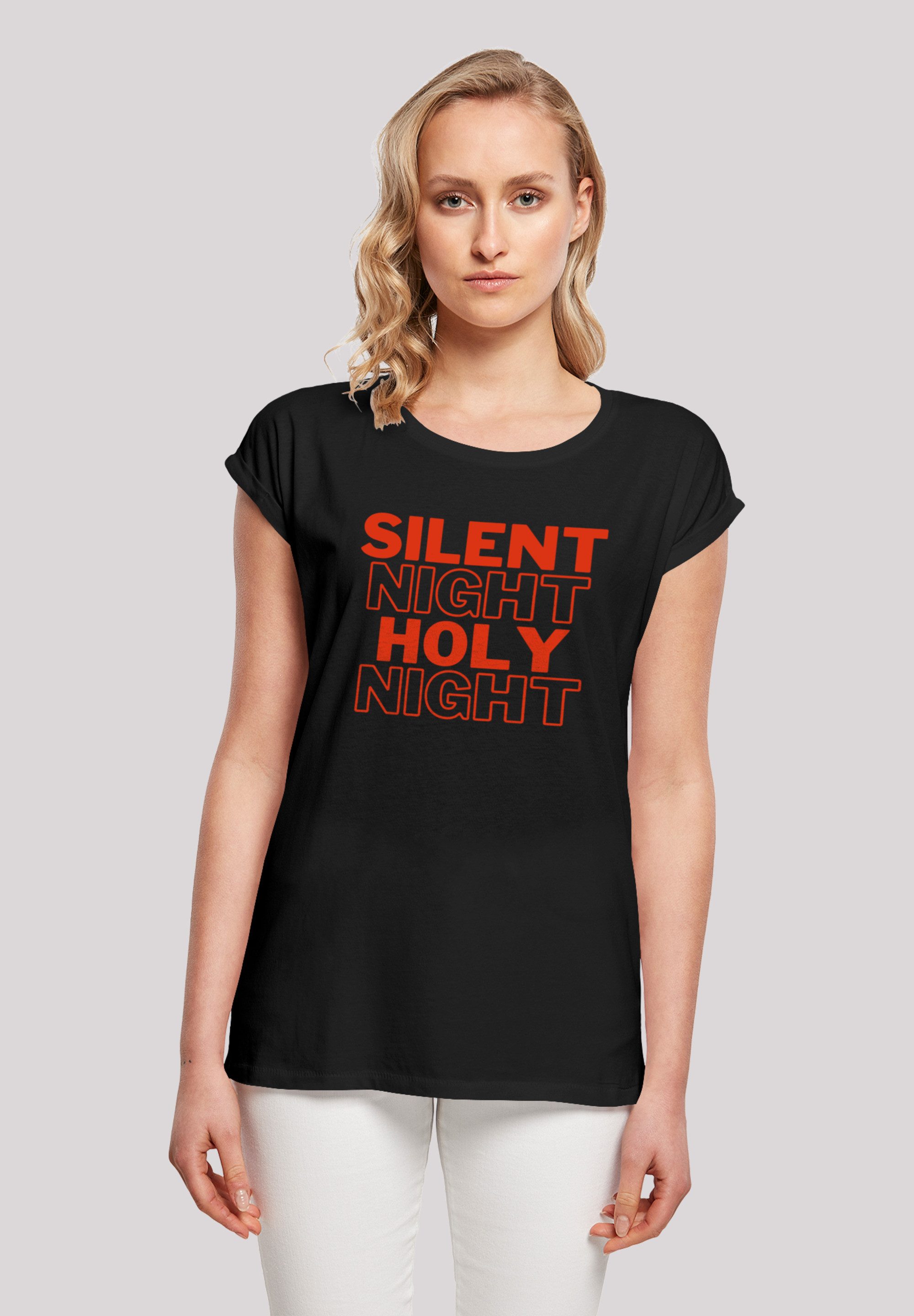 F4NT4STIC T-Shirt "Silent Night Holy Night Weihnachten", Print günstig online kaufen