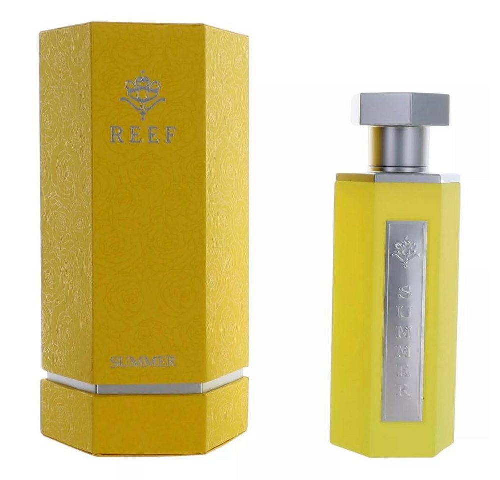 REEF Perfumes Eau de Parfum "Summer Yellow" Floraler Sommerduft mit Orangenblüte und Vanille, Fruchtig-süße Duftkomposition mit schwarzer Johannisbeere