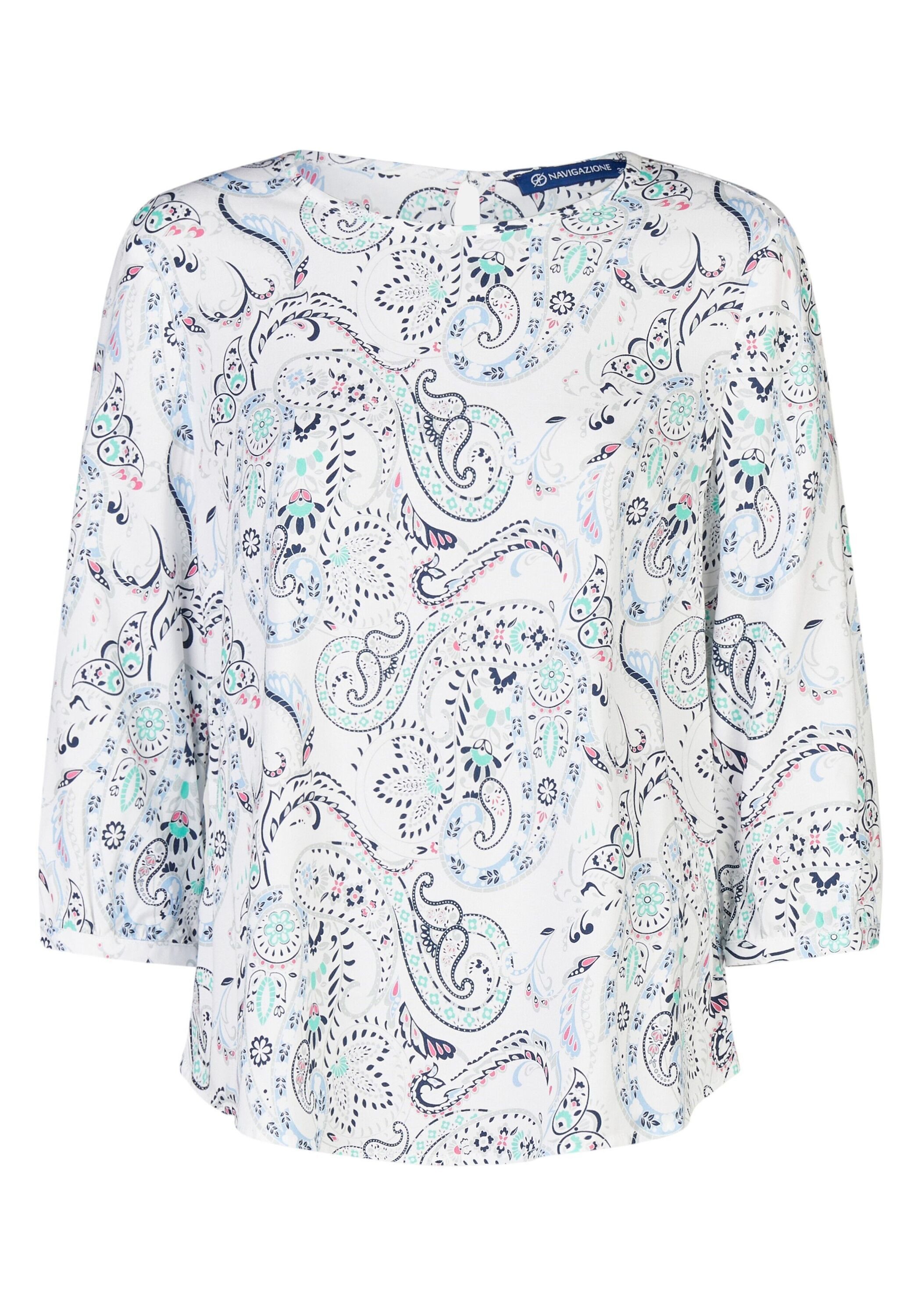 NAVIGAZIONE Print-Shirt (1-tlg) im angesagten Paisley-Design