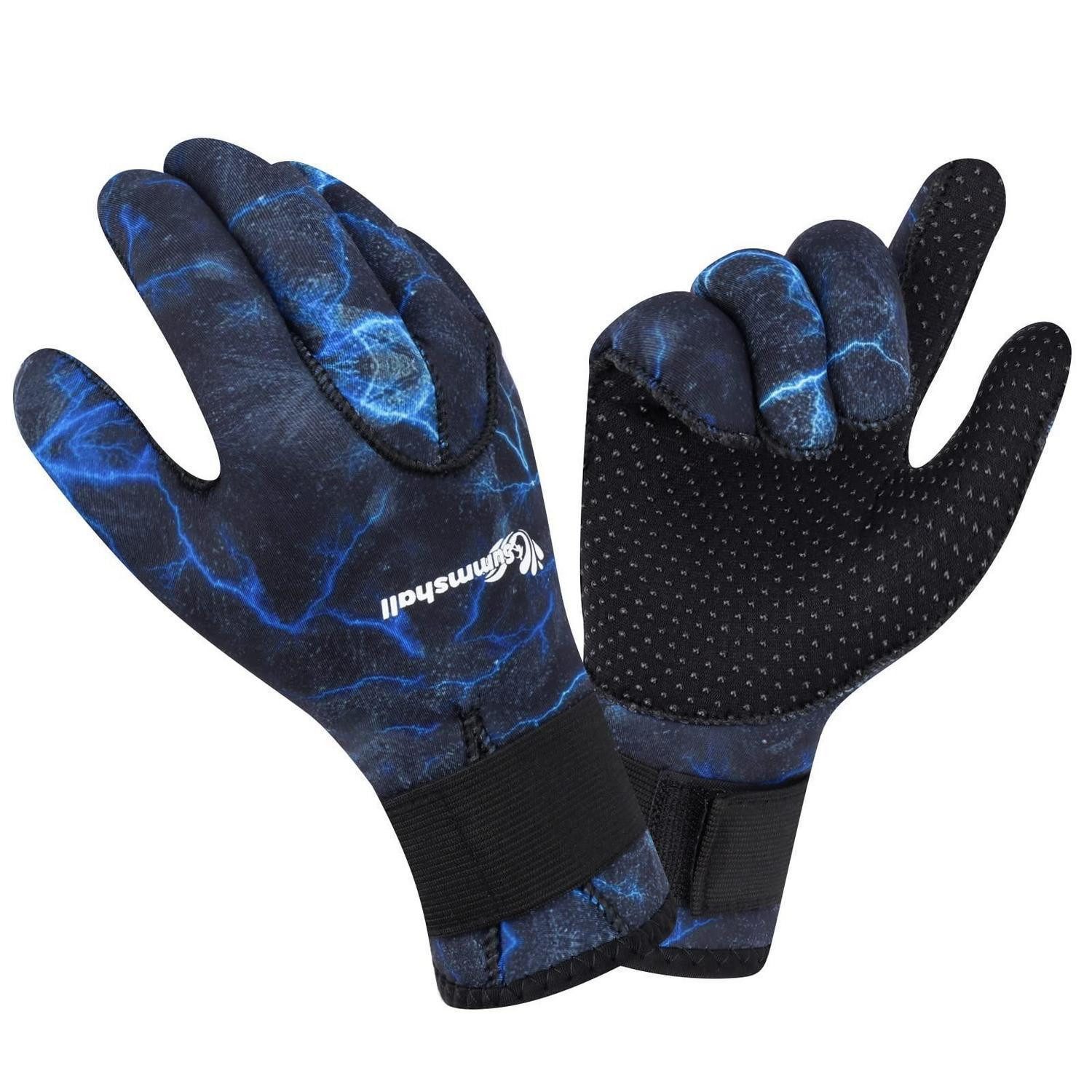 LuxusKollektion Neoprenhandschuhe Neoprenhandschuhe 3mm camo blau (1-St)