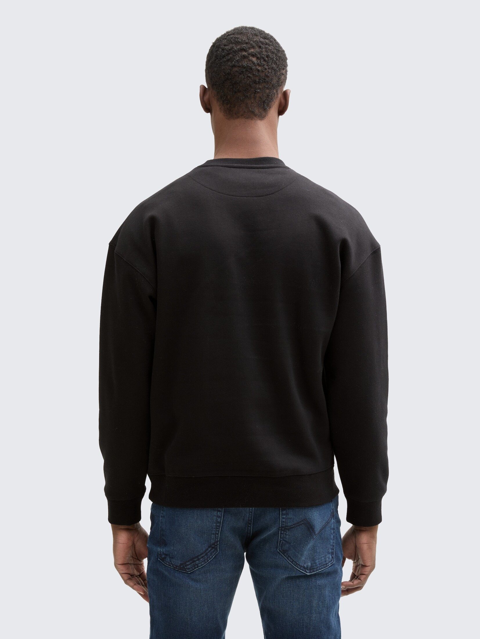 TOM TAILOR Denim Sweatshirt Strick & Sweatshirts Relaxed Sweatshirt mit Logo-Print
