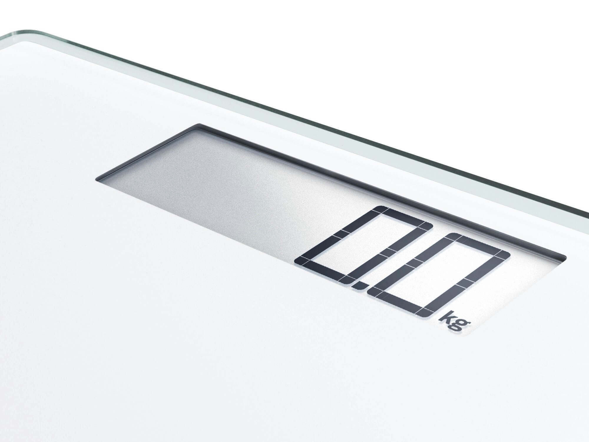 Soehnle Personenwaage Style Sense Comfort 100, 1-tlg., LCD-Anzeige, flaches Design, bis 180kg, kg/lb/st, inkl. Batterien