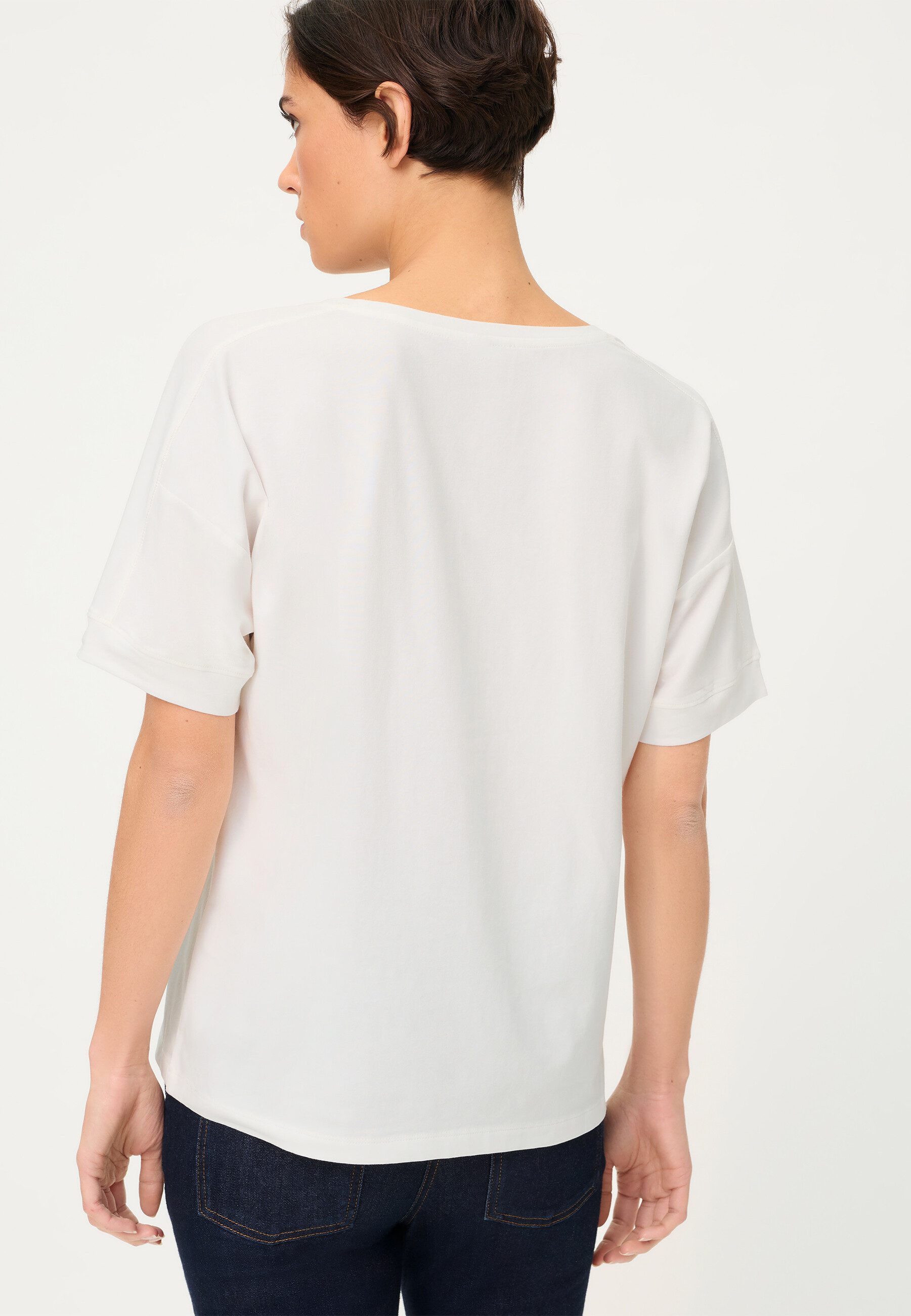Olsen T-Shirt Shirt mit Placement-Print und Zierelementen günstig online kaufen