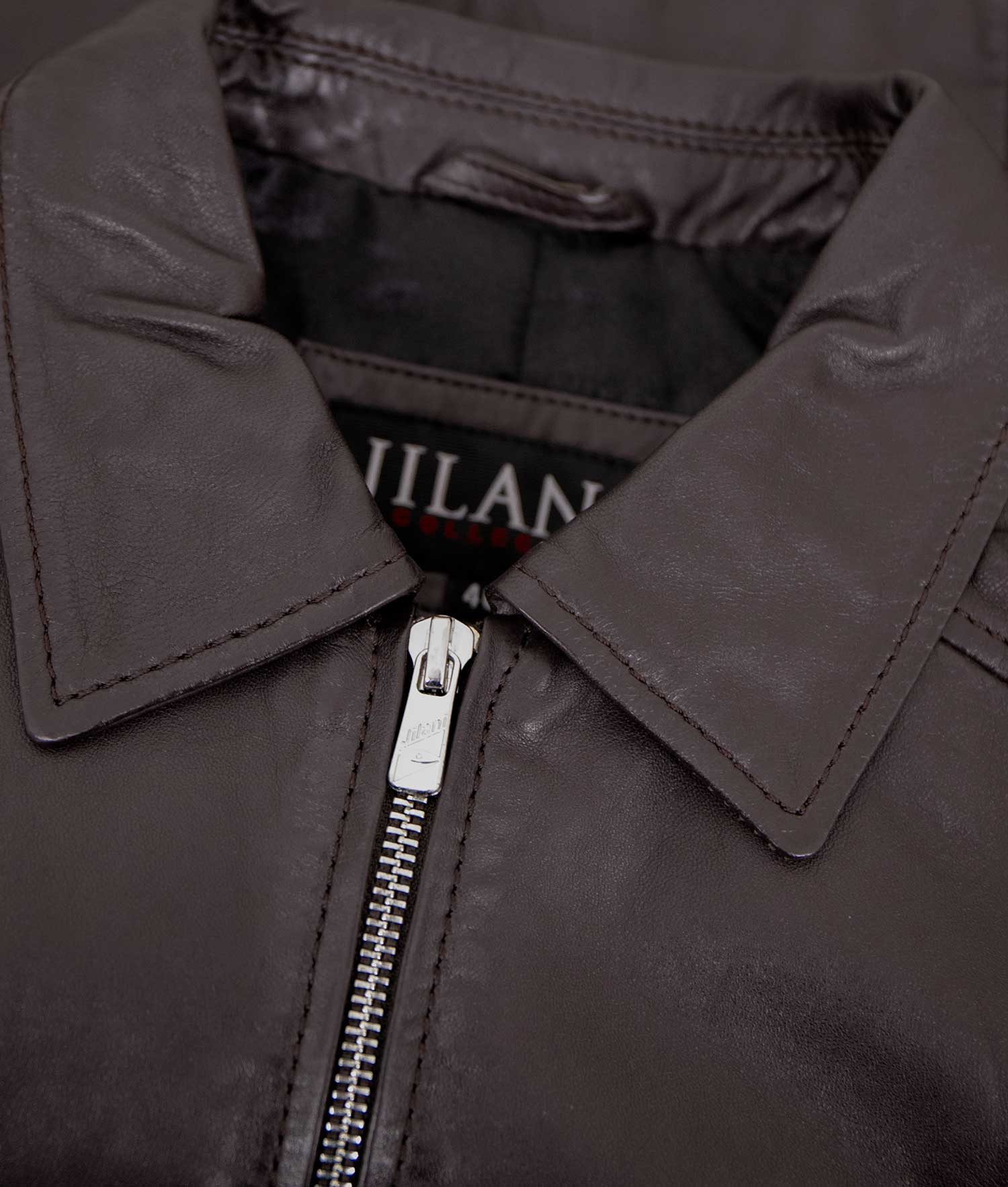 Jilani Lederjacke Elodi Jilani - Damen Lederjacke Lammnappa choco – Bild 5 von 5