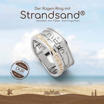DUR Fingerring DUR Schmuck: Ring "Strandwellen - Rügen" Der Rügenring mit Strandsand