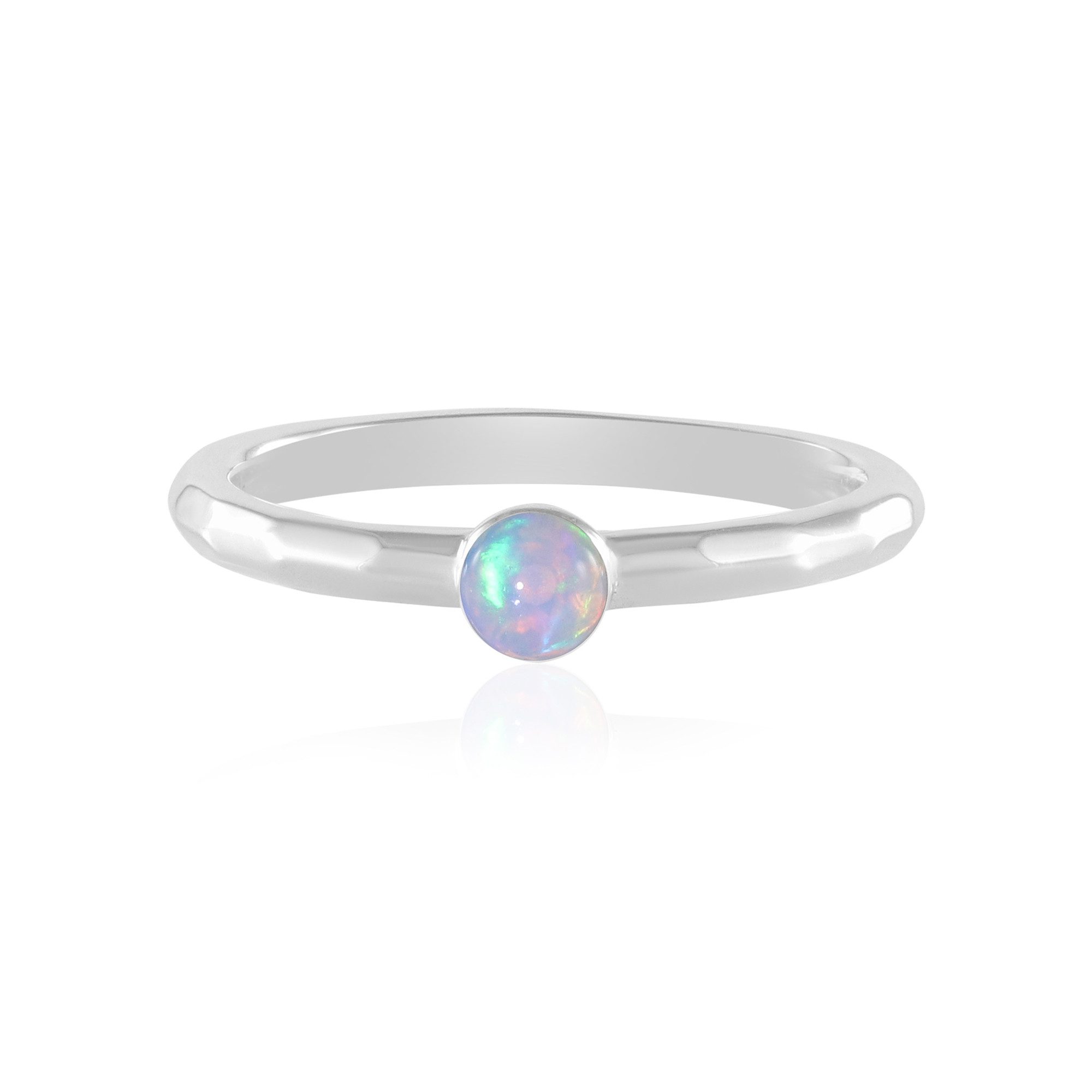 Cavill Solitärring Cavill Ring aus 925 Sterling Silber mit 0,24 ct äthiopischem Opal (1-tlg)