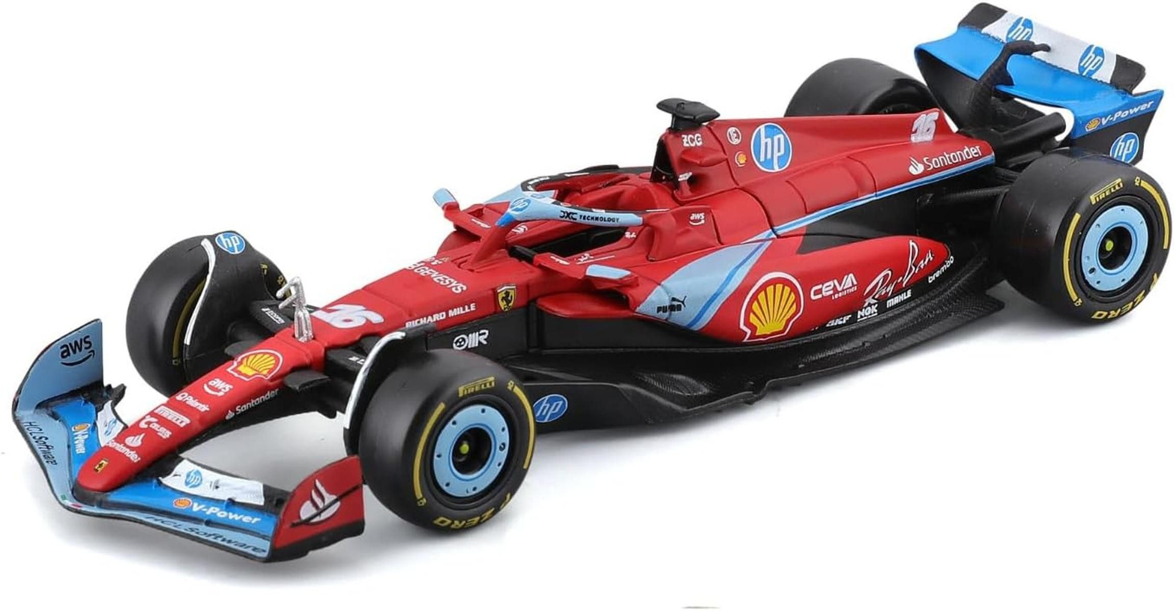 Bburago Modellauto Bburago F1 Ferrari SF-24 Miami GP 2024#16 Charles Leclerc 1:43 3+