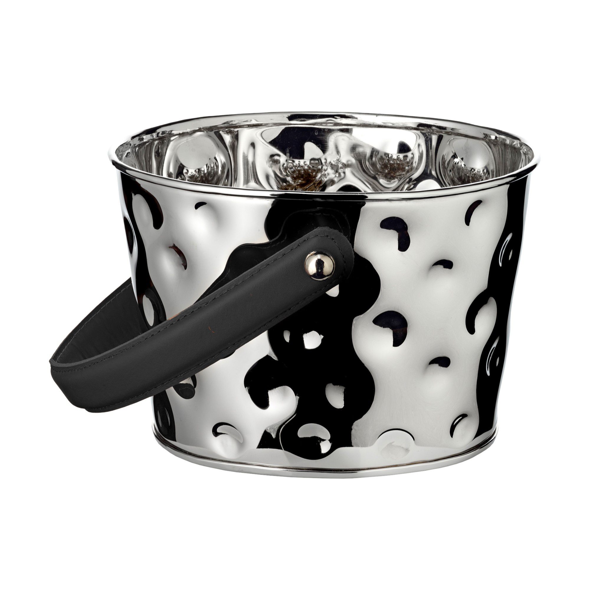 EDZARD Sektkühler Gideon, (23x18 cm, H 16 cm), gehämmerter Edelstahl