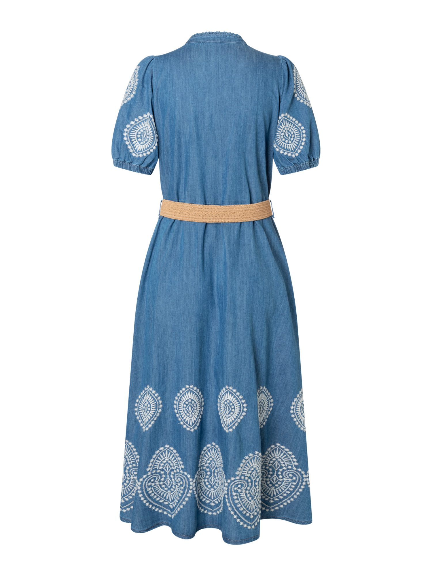 MORE&MORE Jeanskleid stilvolles, feminines Maxi-Denimkleid