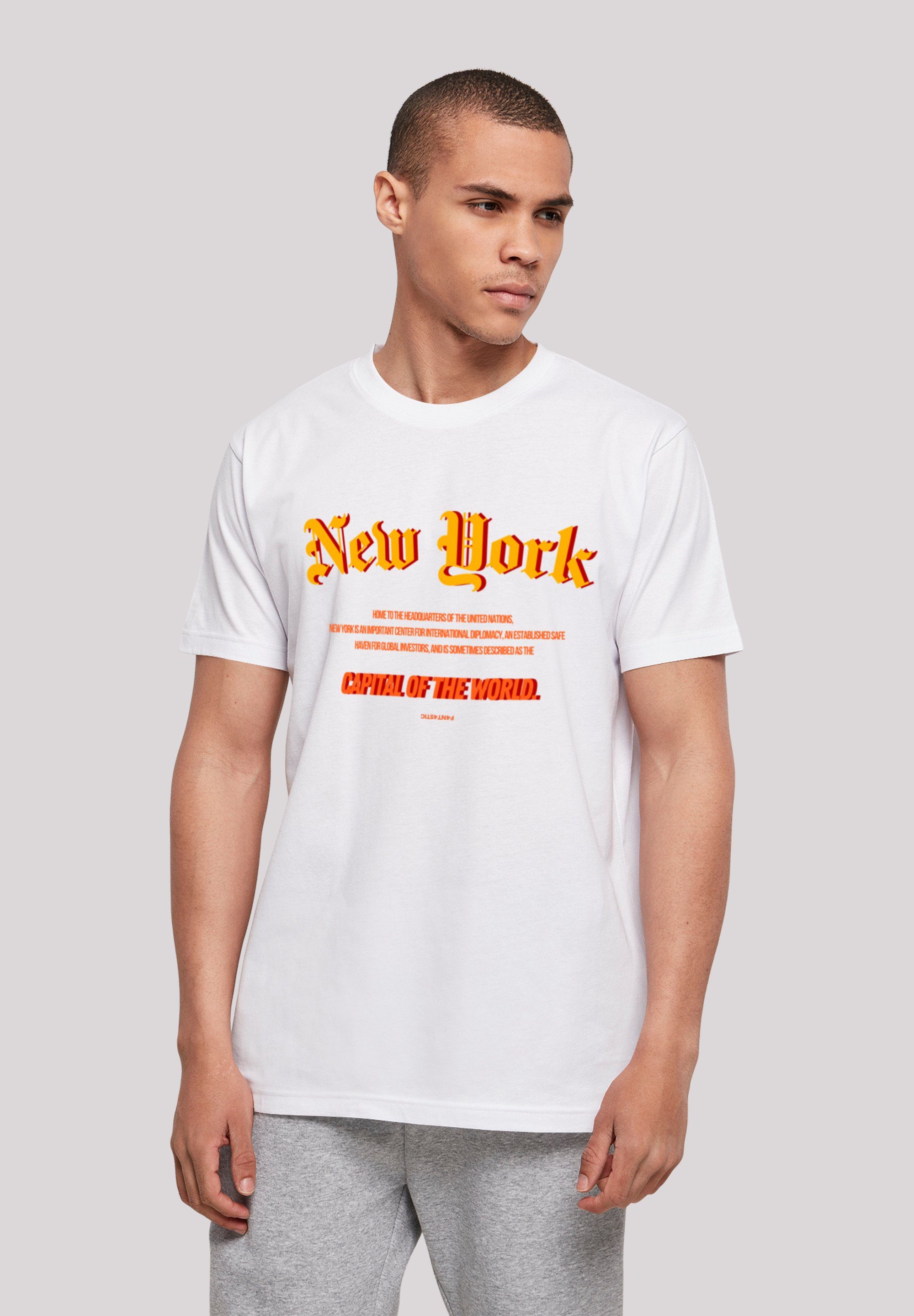 F4NT4STIC T-Shirt New York TEE UNISEX weiß Print