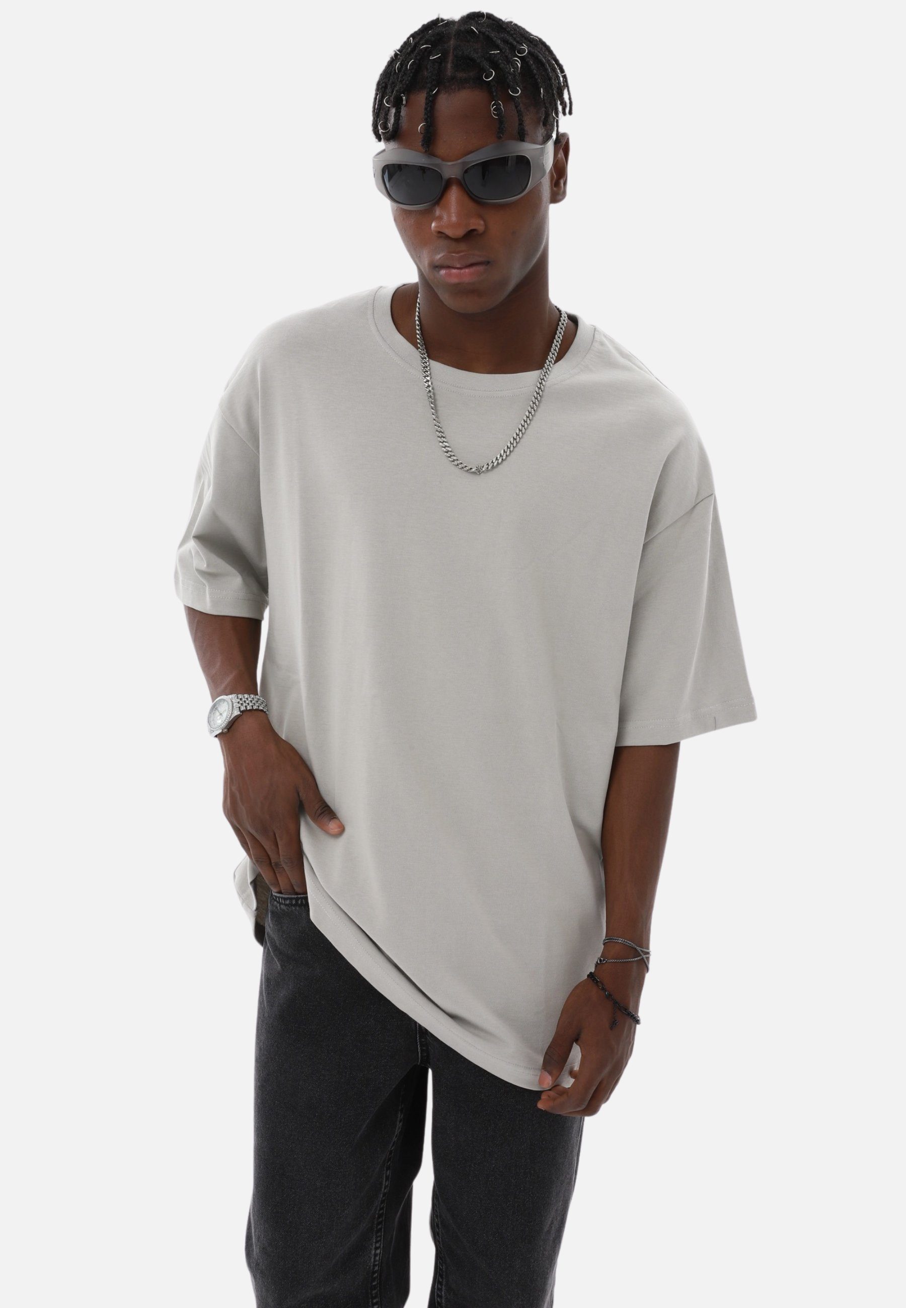 COFI Casuals T-Shirt - Oversize T-Shirt - Heavy Weight Basic Shirt (1-tlg) günstig online kaufen