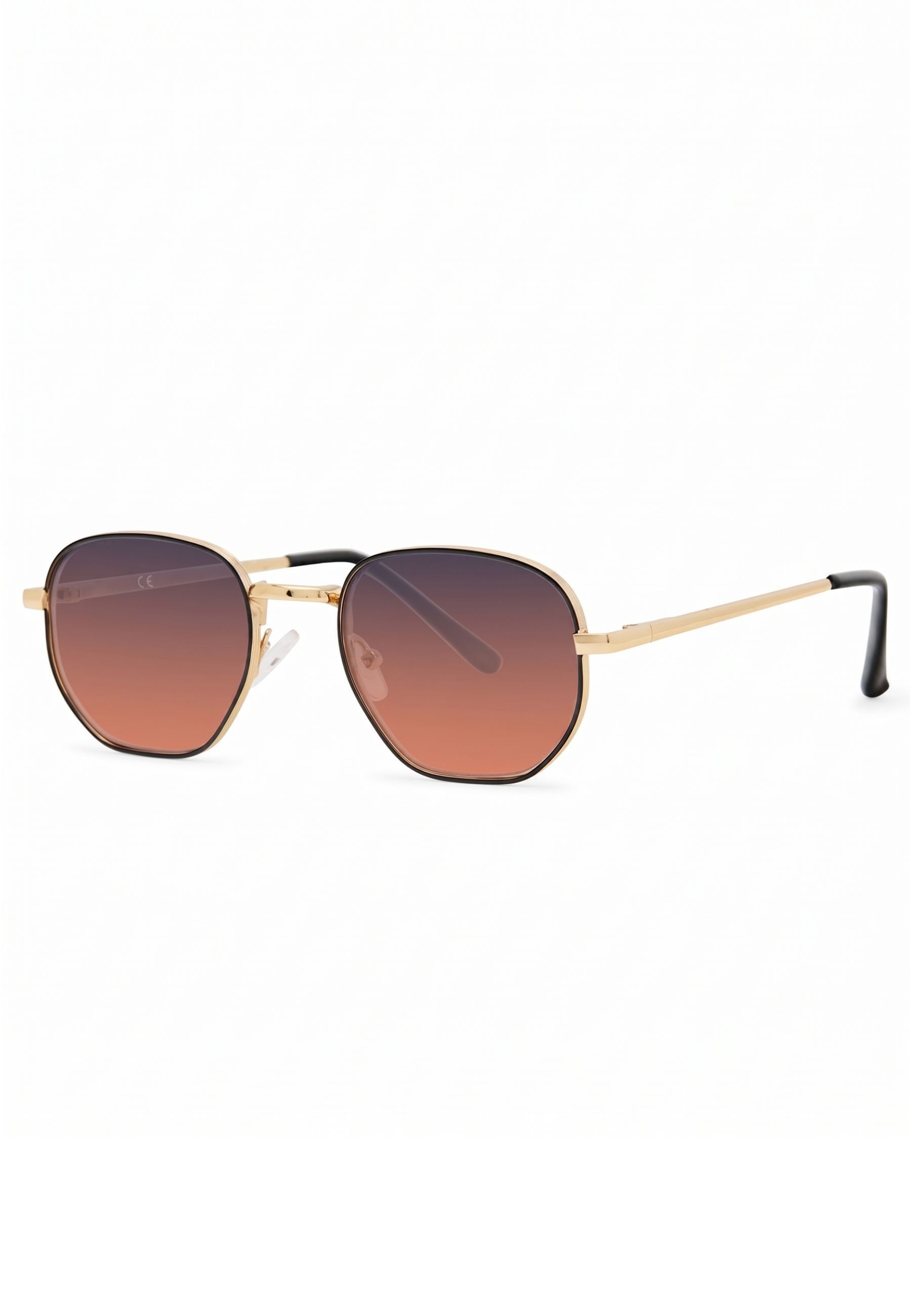 Diademita Sonnenbrille Solo-Solis Retro Rectangle Sonnenbrille (Set)