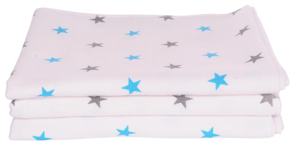 La Bortini Spucktuch Baby Spucktücher 4er Pack Flanellwindeln 60x80cm Flanelltücher, aus reiner Baumwolle, aus Flanell-Stoff, weich, leicht