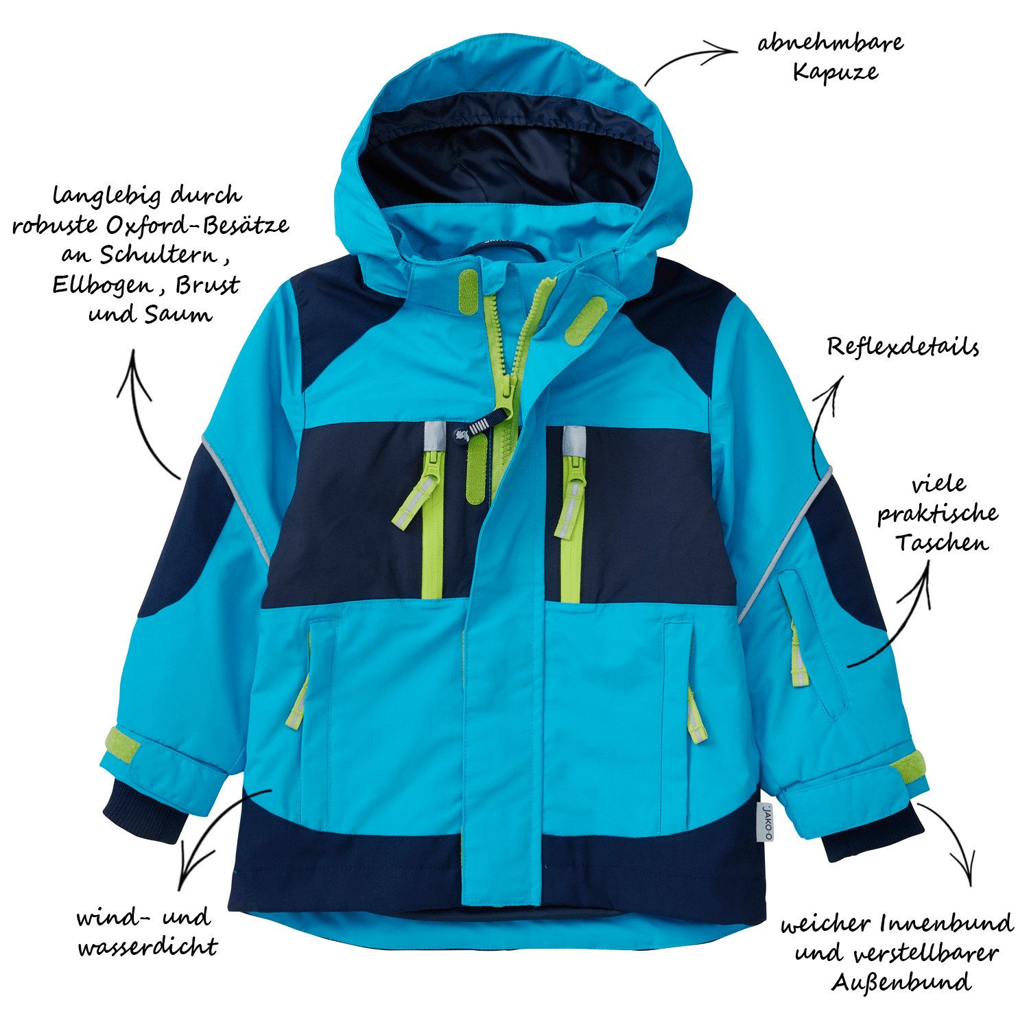 Outdoorjacke JAKO-O Kinder Jacke robust