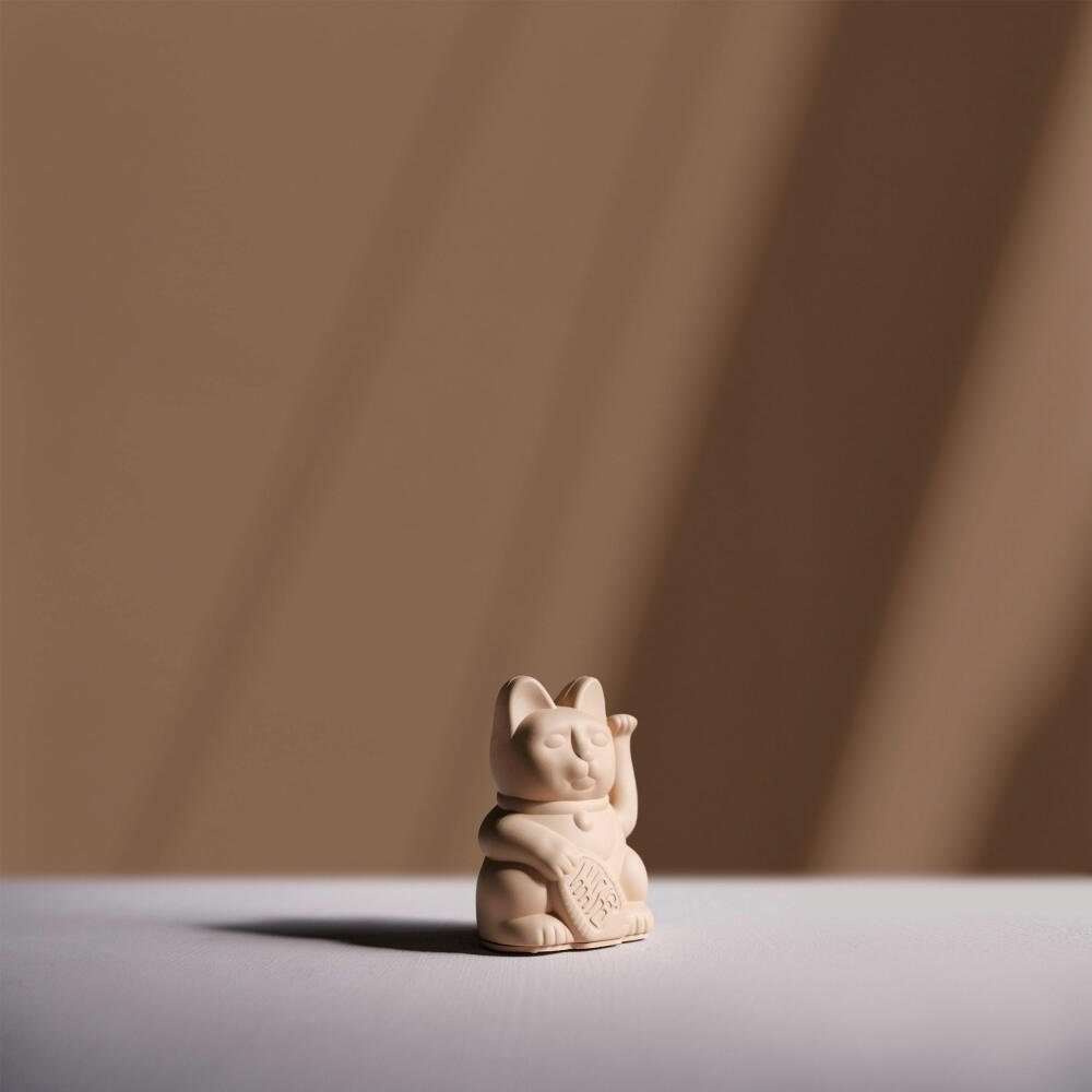 Donkey Products Winkekatze Lucky Cat Mini Maneki Neko Ocker
