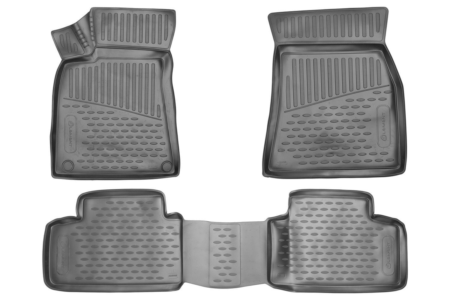 ELMASLINE Auto-Fußmatten Gummi (4 St), für VOLVO XC-60 2. Gen