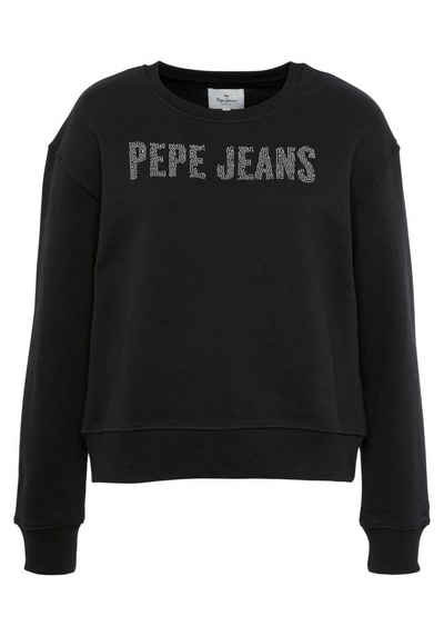 Pepe Jeans Sweatshirt DEBBIE mit Strassapplikation