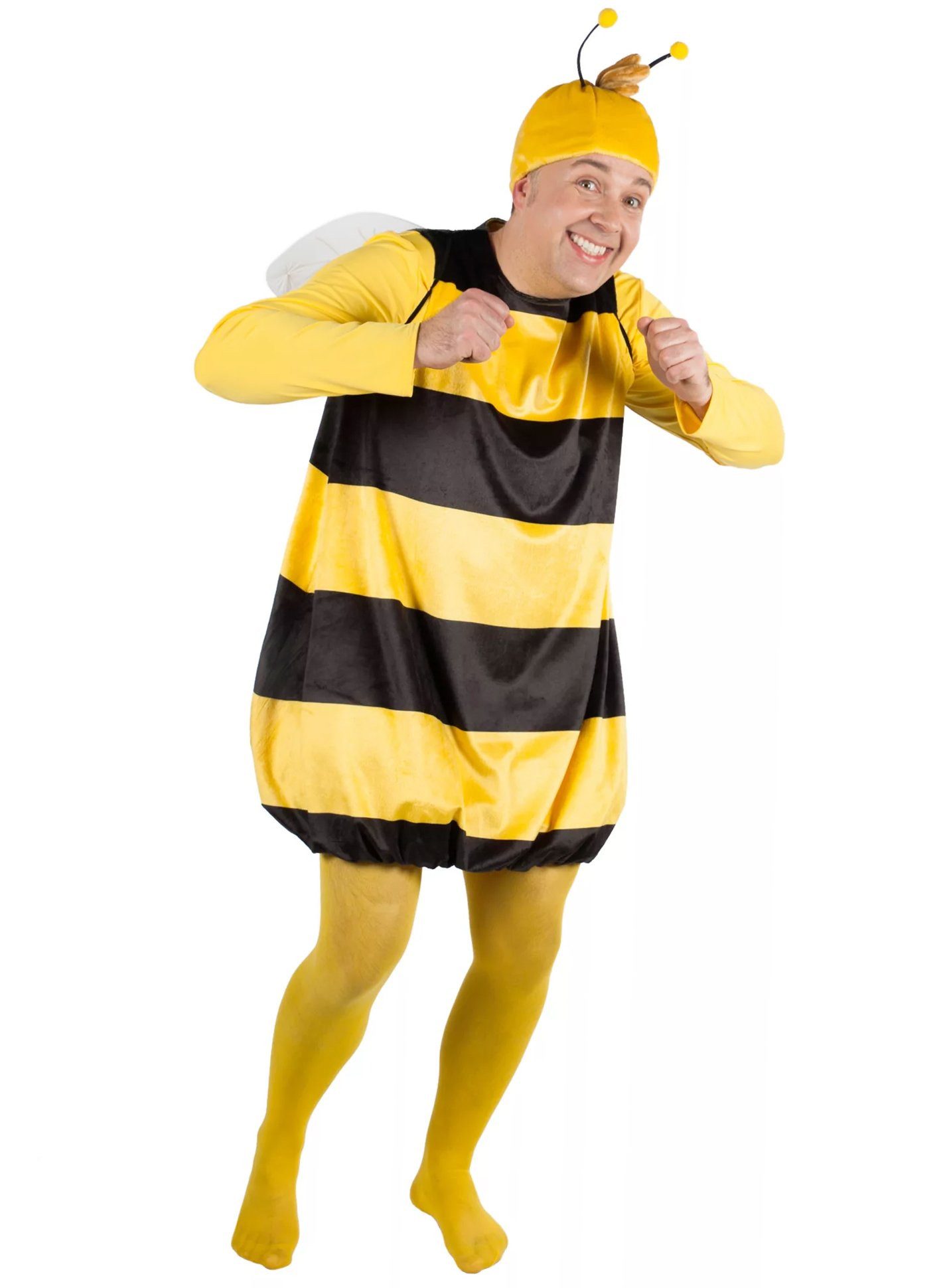 Maskworld Kostüm Biene Maja – Willi Kostüm - Fasching Tierkostüm, Hochwertiges Lizenzkostüm aus der animierten TV-Serie 'Biene Maja'