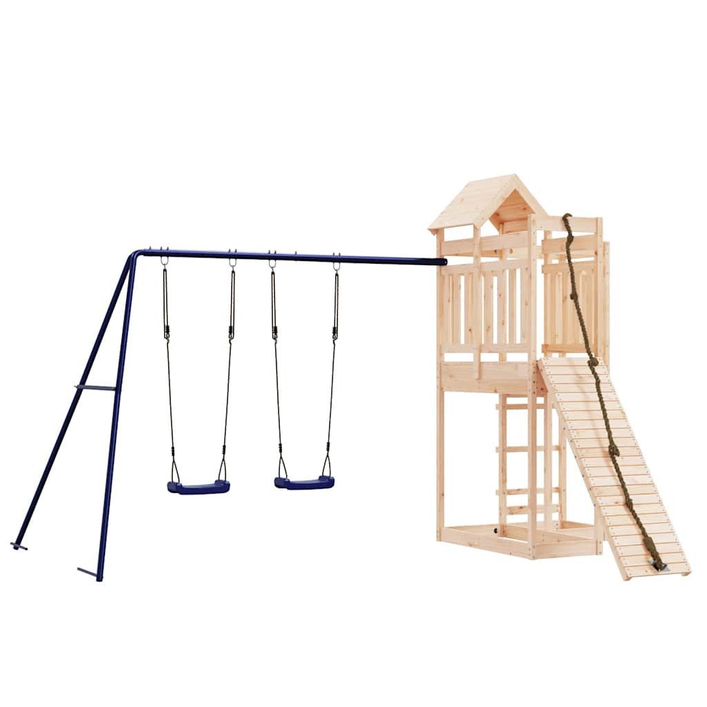 vidaXL Spielturm Spielturm Massivholz Kiefer