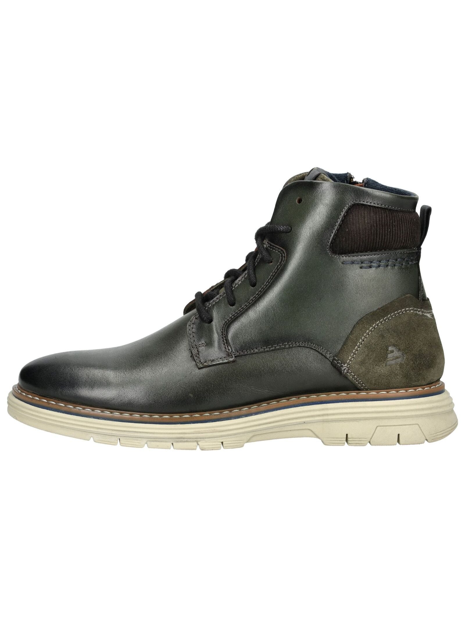 Bullboxer Stiefelette Leder/Textil . Schnürstiefelette