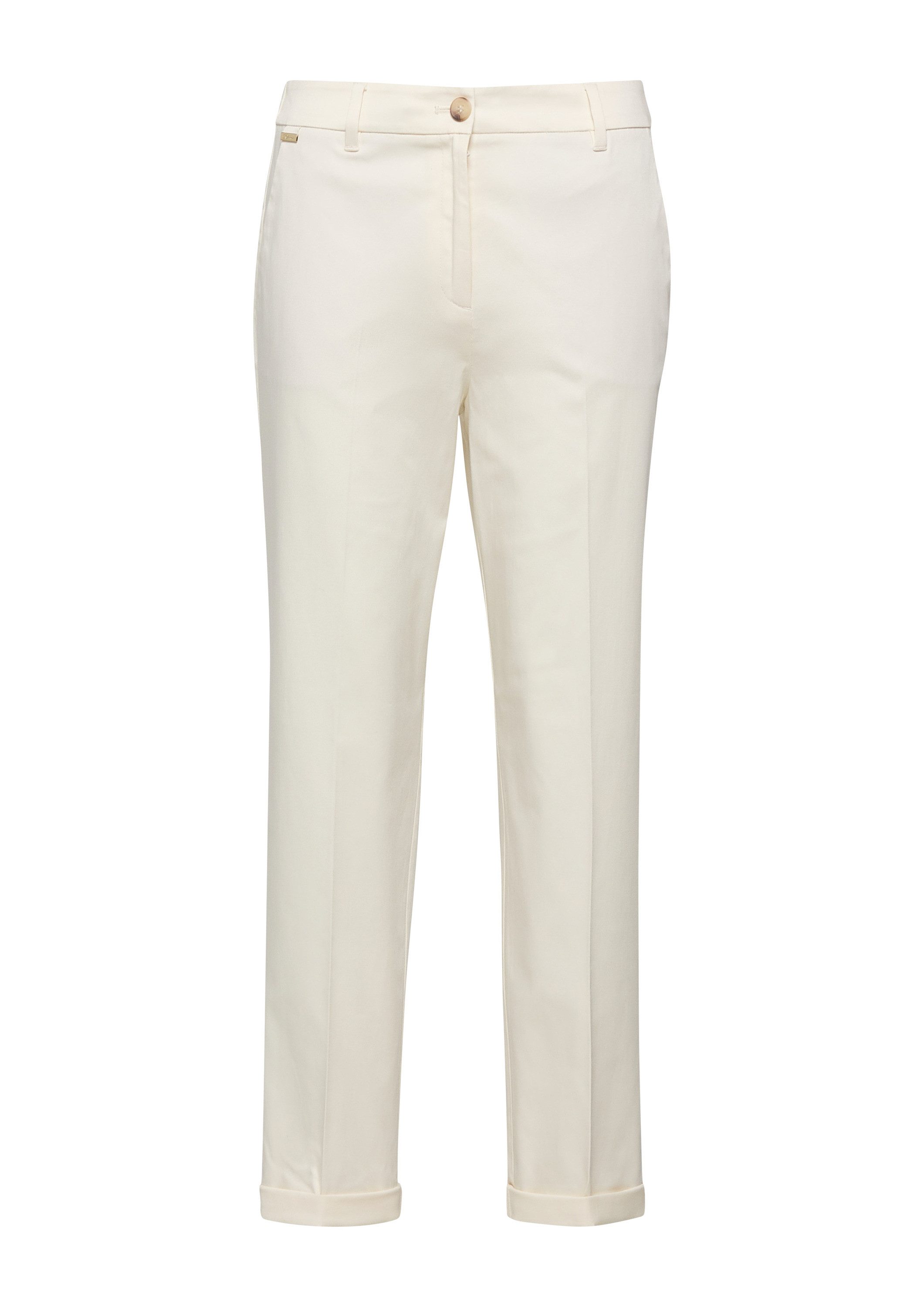 s.Oliver 7/8-Hose Hose Chinohose mit Turn-up aus Baumwollsatin günstig online kaufen