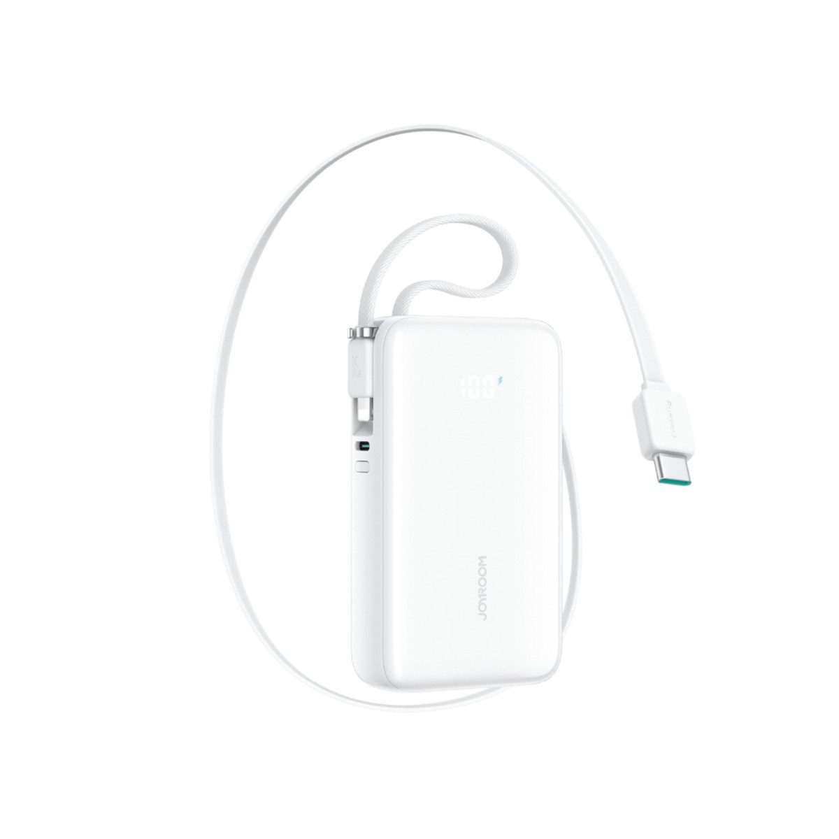 JOYROOM JR-PR2L Powerbank 10000 mAh (5, 9, 12, 10, 15, 20 V), 35W Schnellladung mit einziehbaren integrierten Kabeln