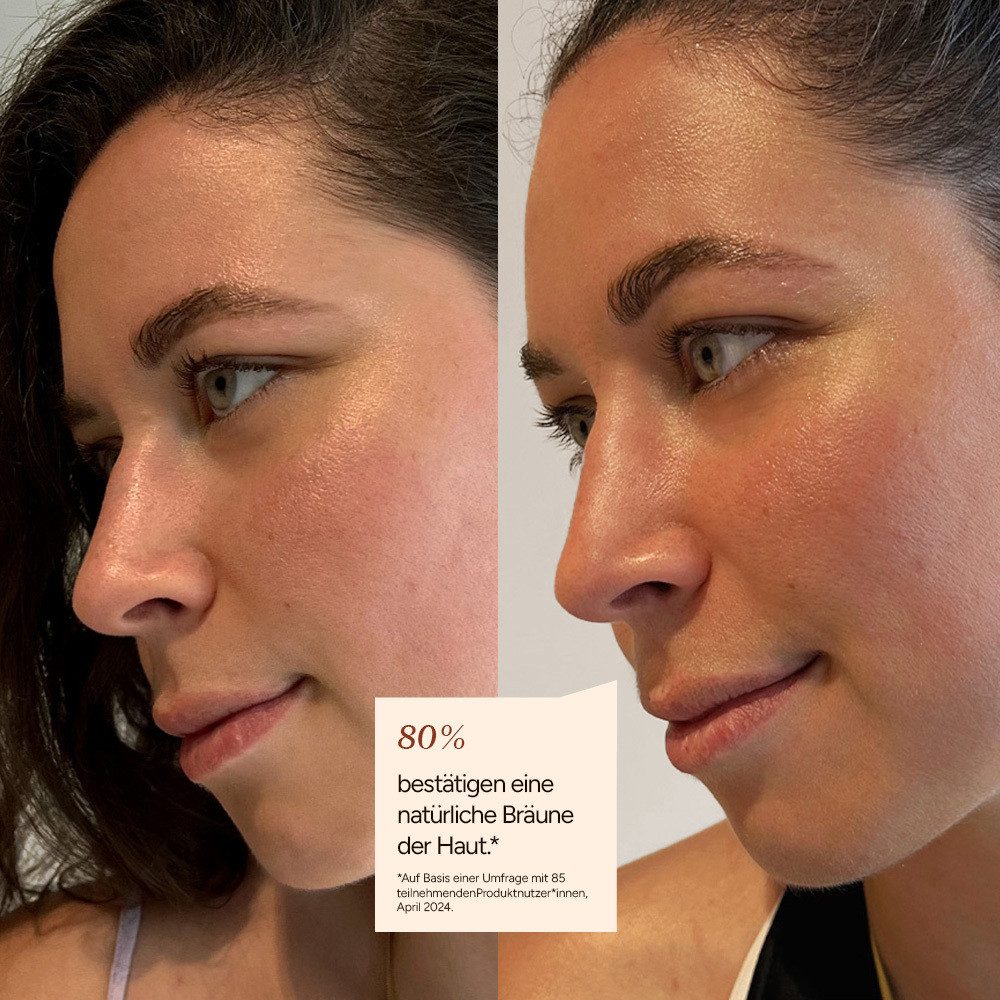 JUNGLÜCK Selbstbräunungskonzentrat Selbstbräunungsserum - Self Tan Drops, 1-tlg., Verleiht einen natürlichen und gleichmäßig gebräunten Teint