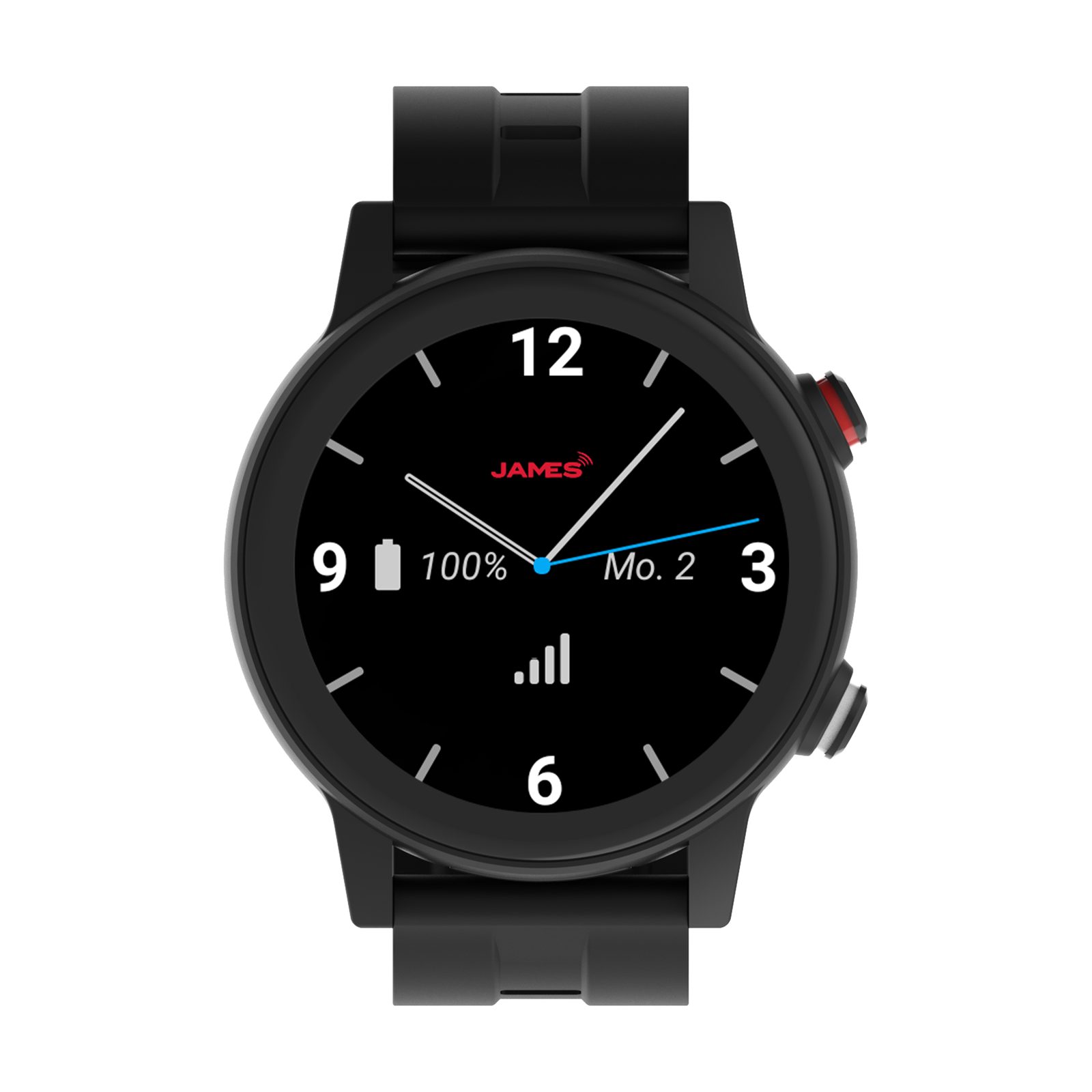 JAMES R9 Seniorenuhr Gesundheitsuhr Fitnessuhr Notrufuhr mit SOS Knopf Smartwatch