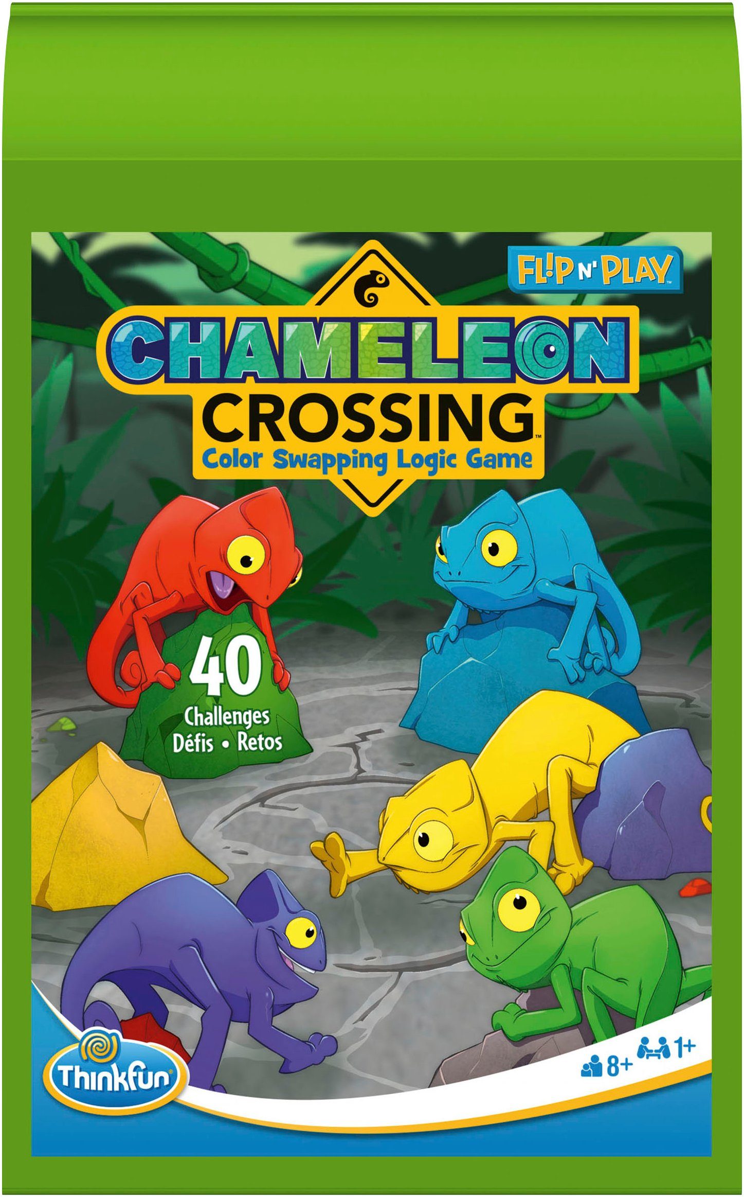 Thinkfun® Spiel, Flip n’ Play-Chameleon Crossing