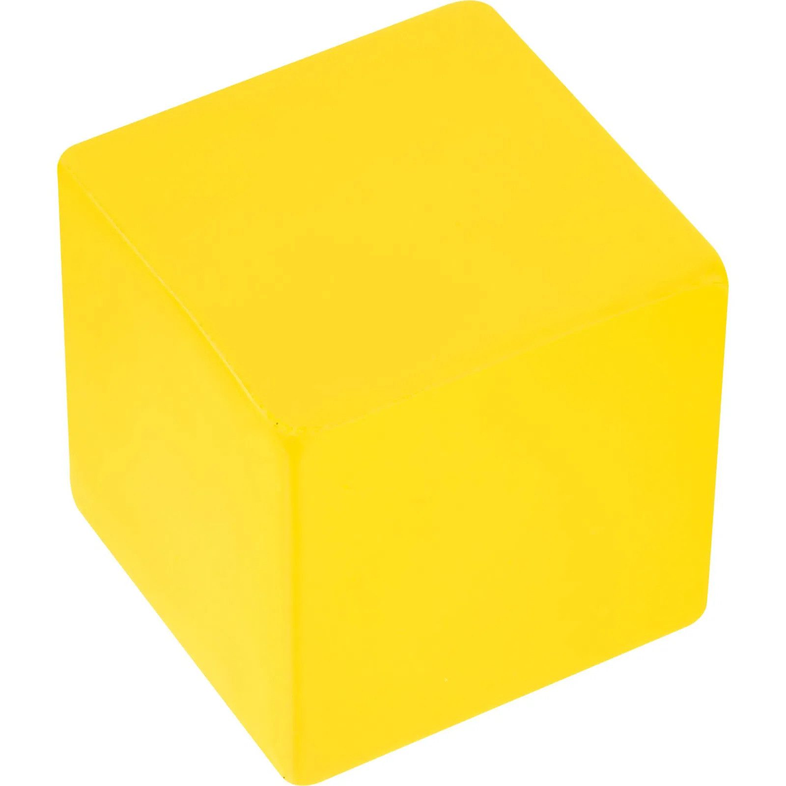 Easy Gifts Softball 5x Anti-Stressball in Würfelform / Wutball / Knautschball / Farbe: gel