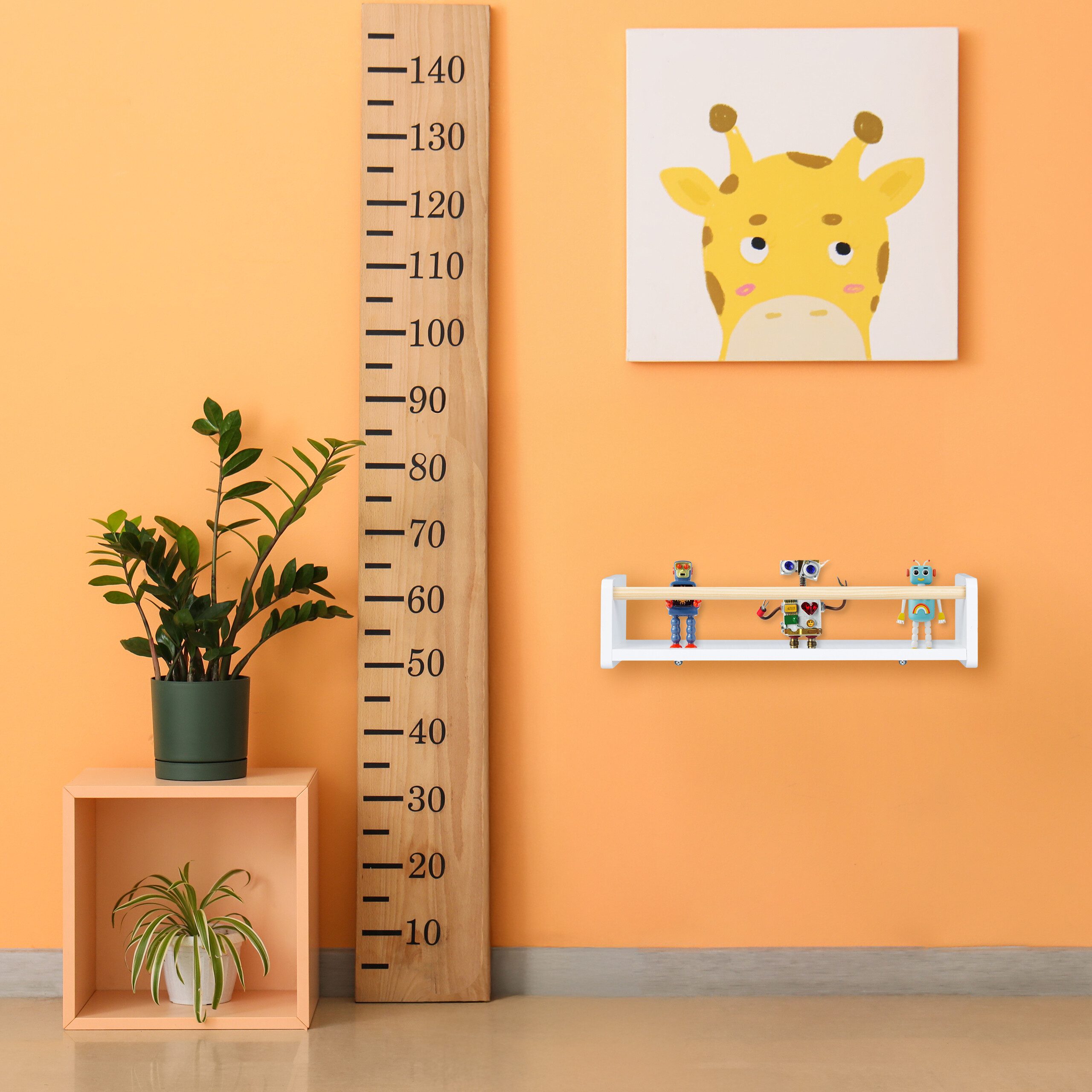 relaxdays Kinderregal Wand im 3er Set, 3-tlg.