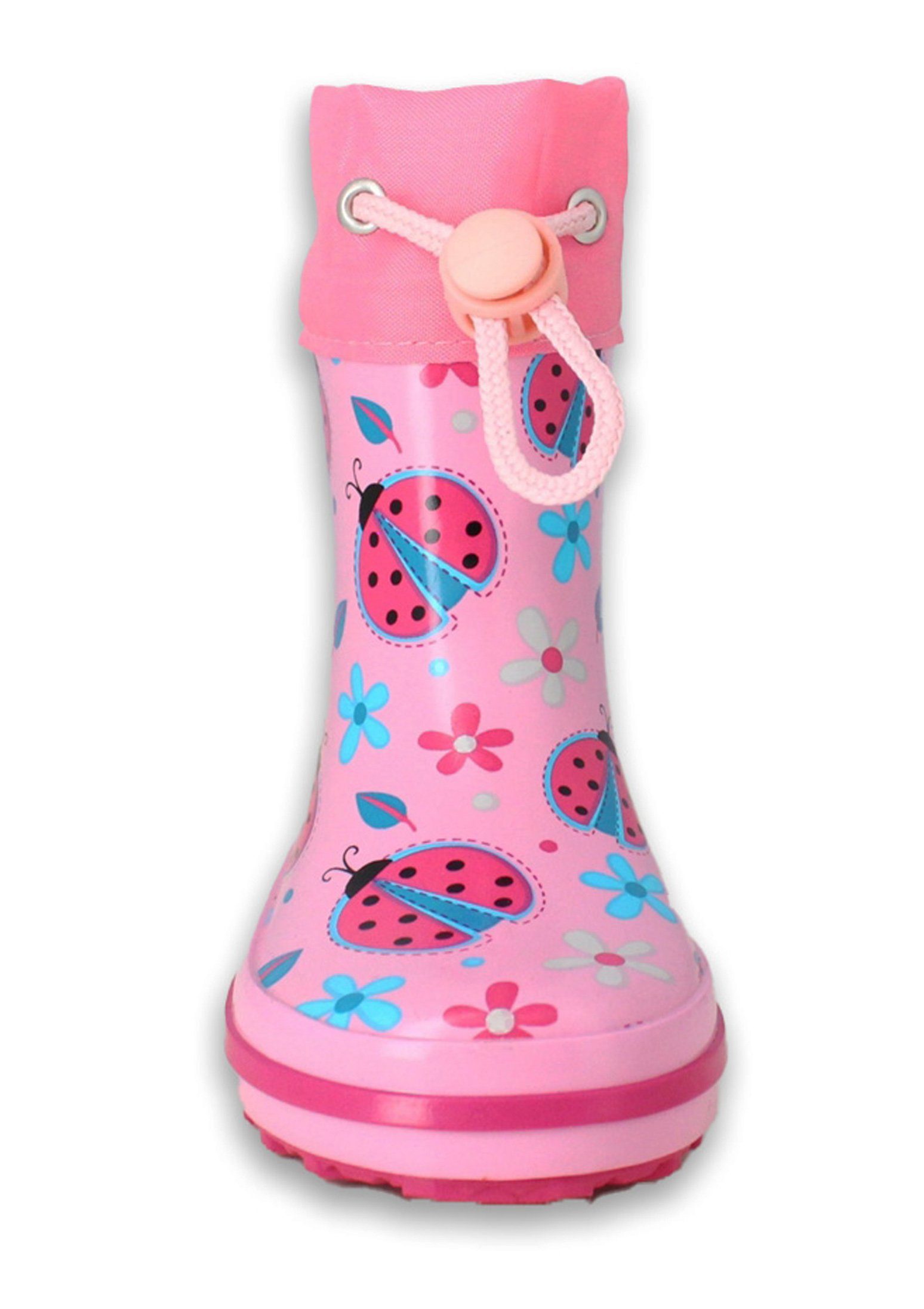 Beck Kleinkinder Gummistiefel Glückskäfer Gummistiefel (wasserdicht, für trockene Füße bei Regen und Matschwetter) flexible Laufsohle
