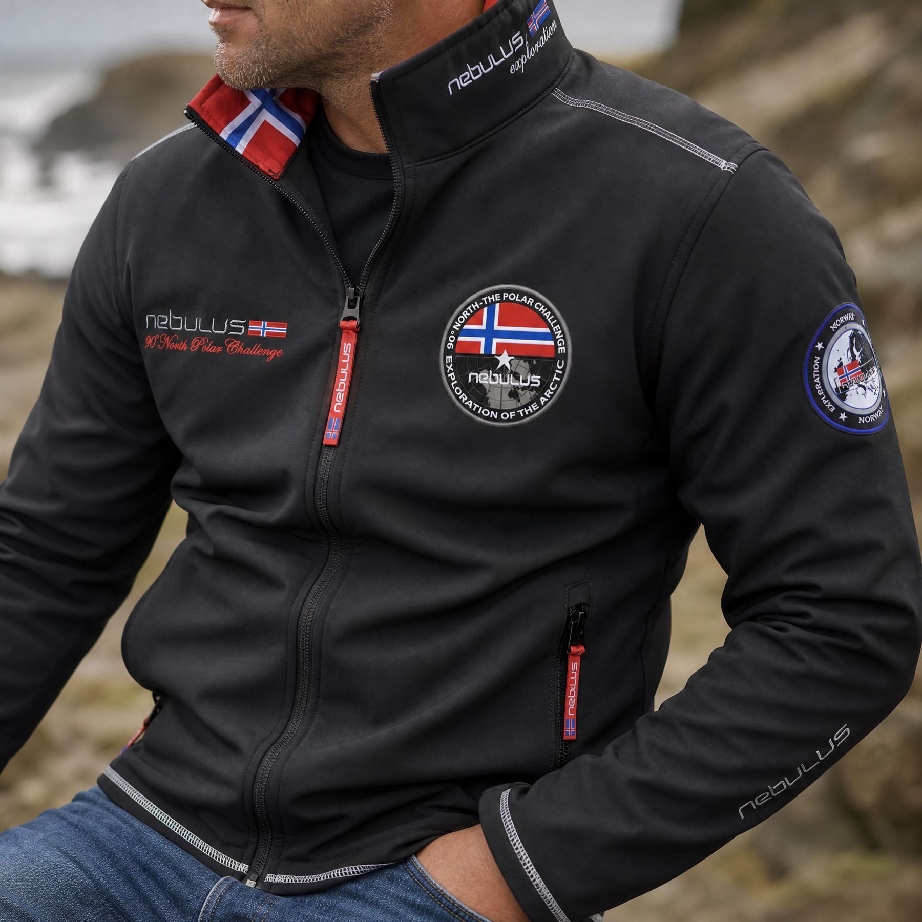 Nebulus Softshelljacke MAESTRO, Q501 - Herren, schwarz, M