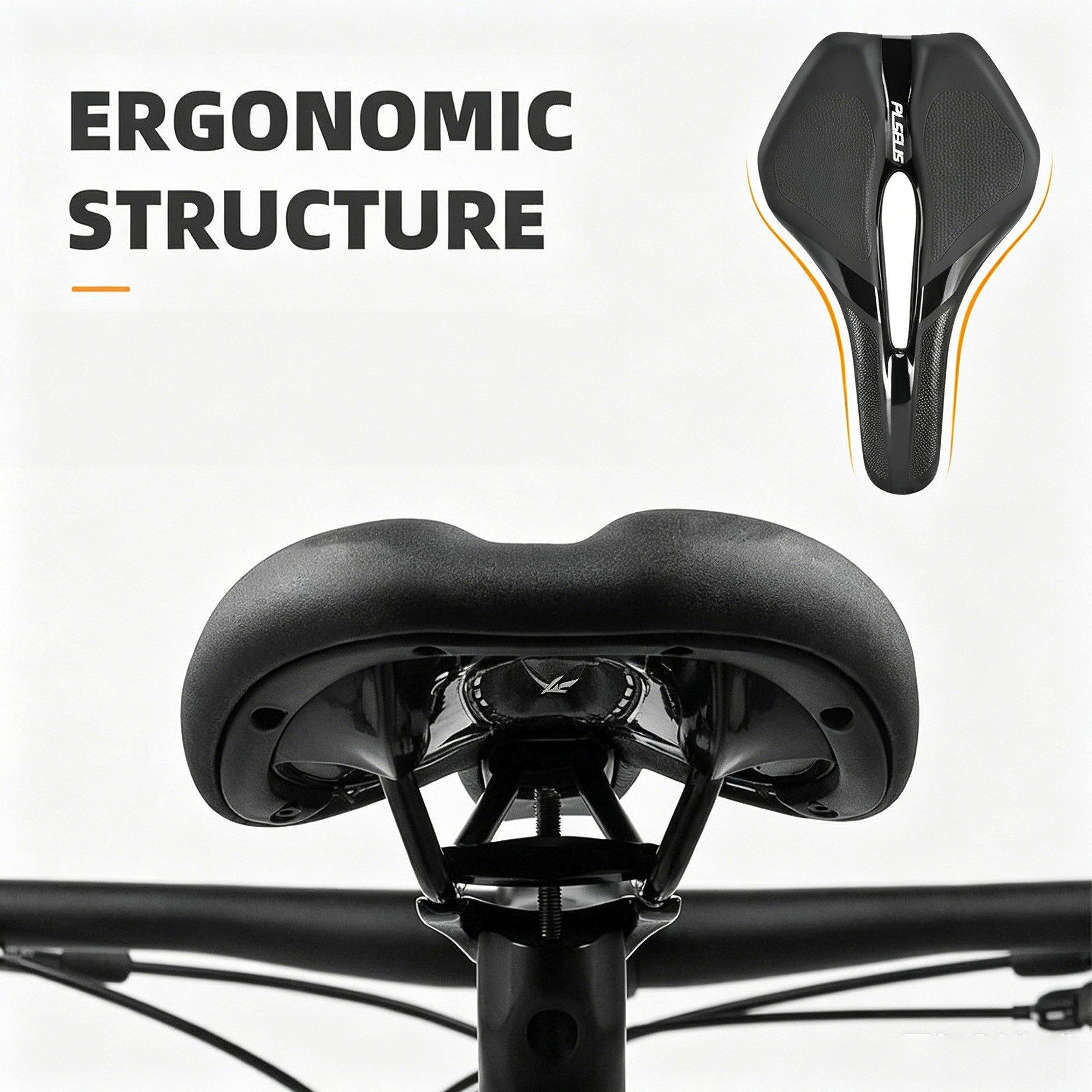 Luckice Fahrradsattel Universal Fahrradsattel mit Memory-Schaum für MTB Rennrad Gravel Ebike (Fahrradsattel Sattel Bikesattel Mountainbikesättel Ergonomisch Sup – Bild 4 von 5