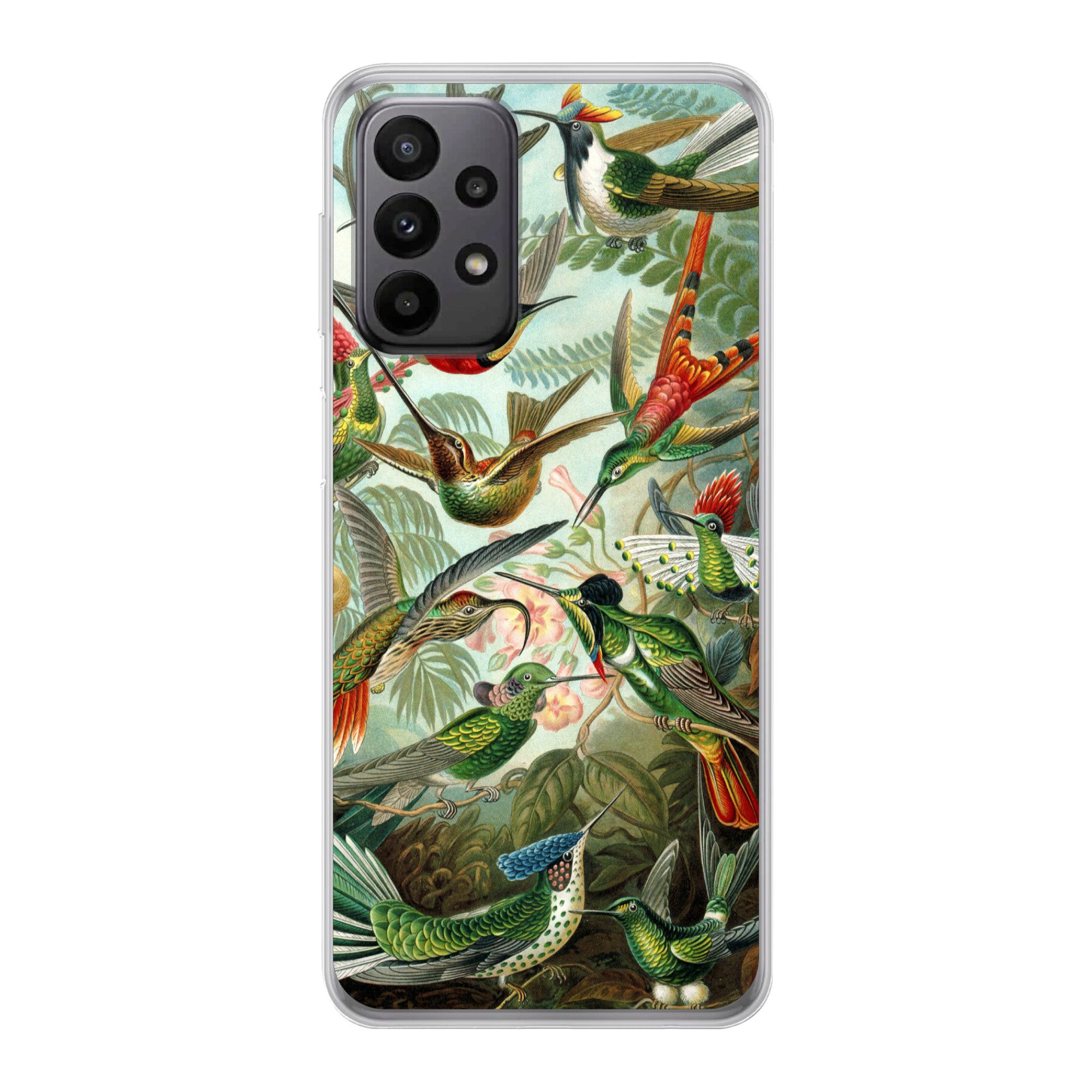 MuchoWow Handyhülle für Samsung Galaxy A23 5G Trochilidae - Alte Meister - Kunst, Smartphone-Bumper, Print, Handy Schutzhülle Dünn