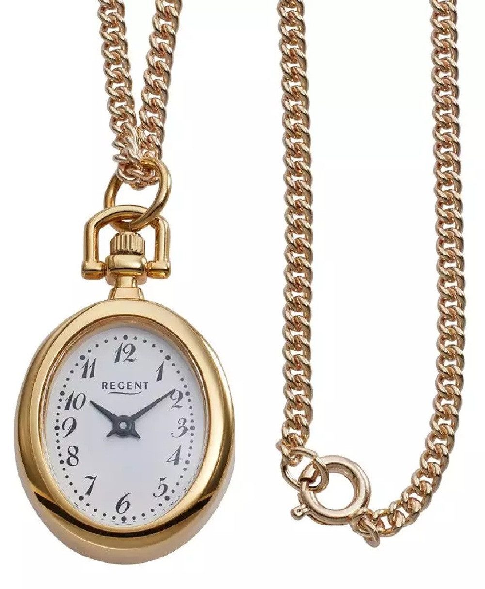 Regent Kettenuhr Umhängeuhren oval mit 70cm langer Panzerkette, Als besonders Geschenk zu vielen Anlässen