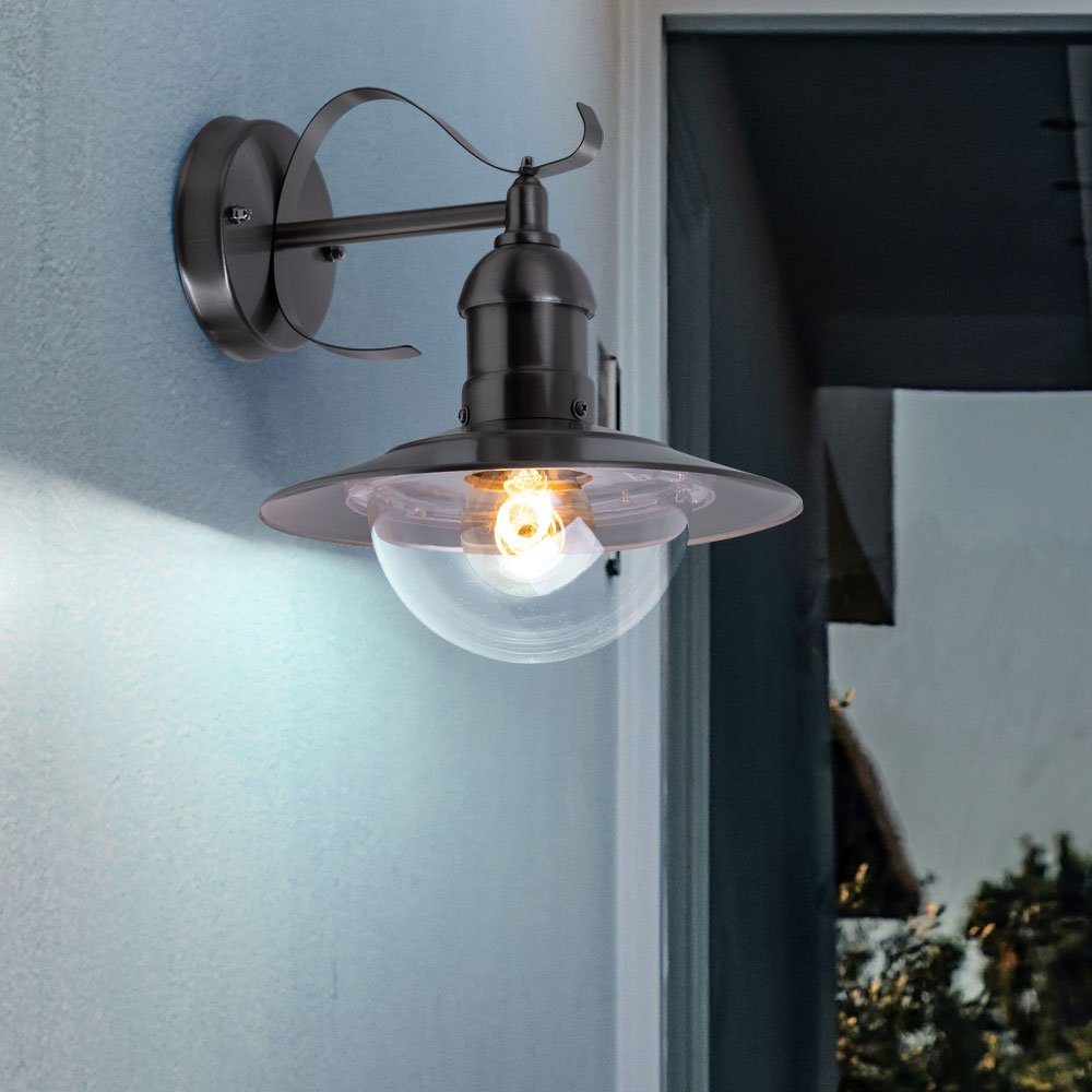 etc-shop Außen-Wandleuchte, Leuchtmittel inklusive, Warmweiß, Außenleuchte Hofleuchte Lampe Gartenlampe Gartenleuchte Außen LED