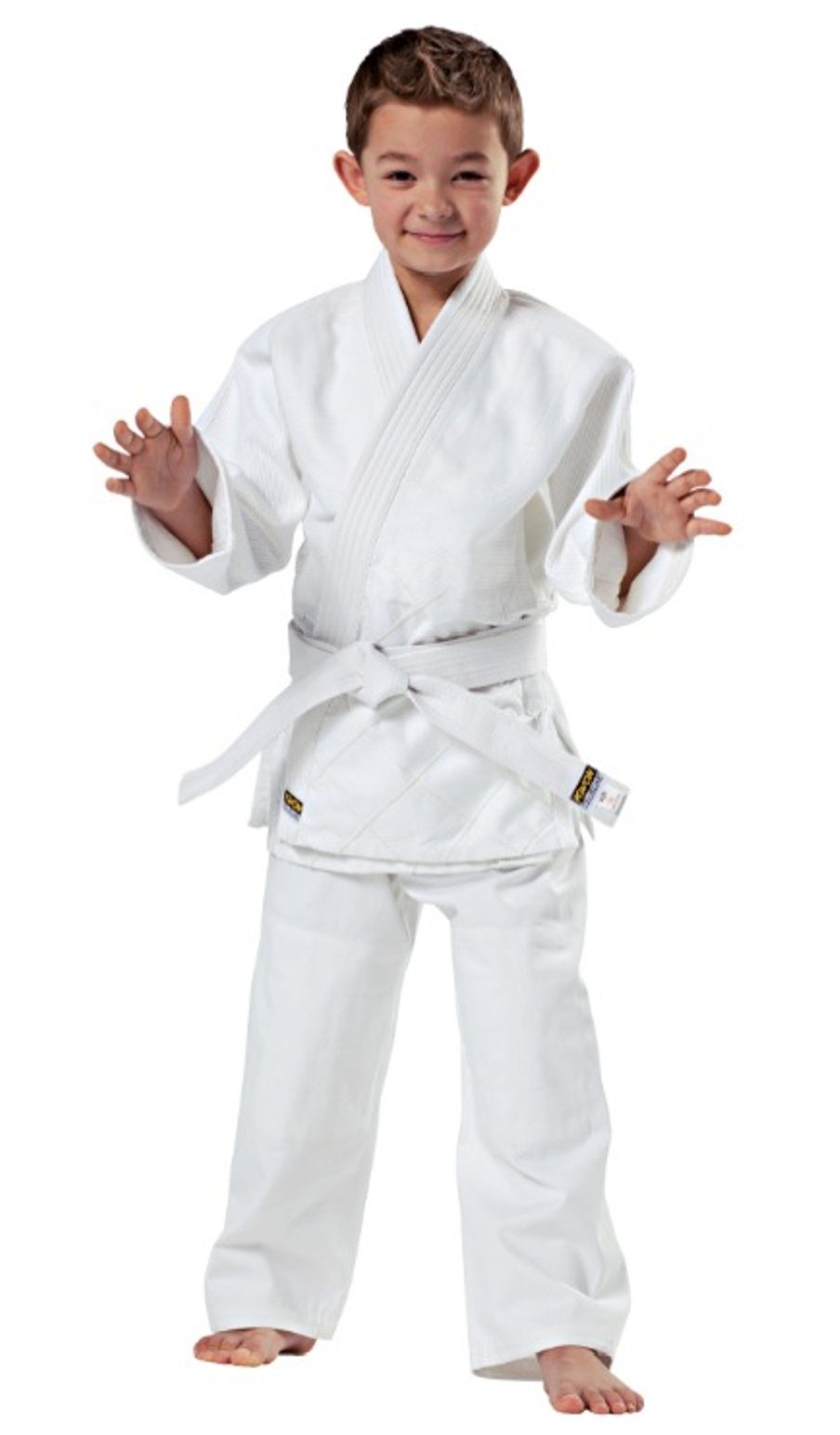 cm, KWON Jitsu, Jutsu Erwachsene, OZ, Jiu Gürtel weiß, Randori Line Judoanzug und Anzug - 8,5 Kinder, (Komplett, 3-Teilig), mit Judo Ju Hose 120 Club 200 Größen: Jacke