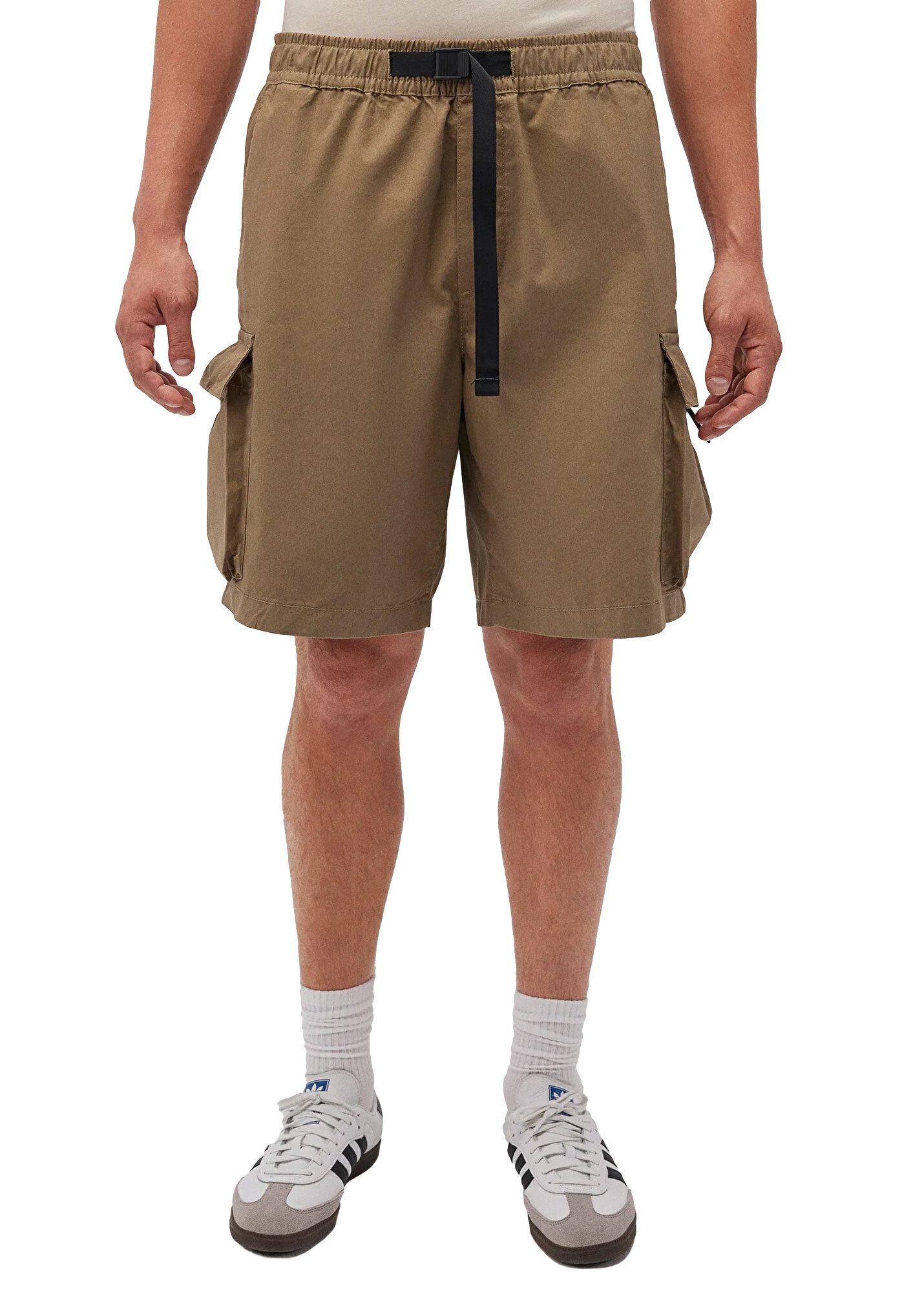 Cargoshorts Chino Bermuda mit elastischem Bund und Bindeband