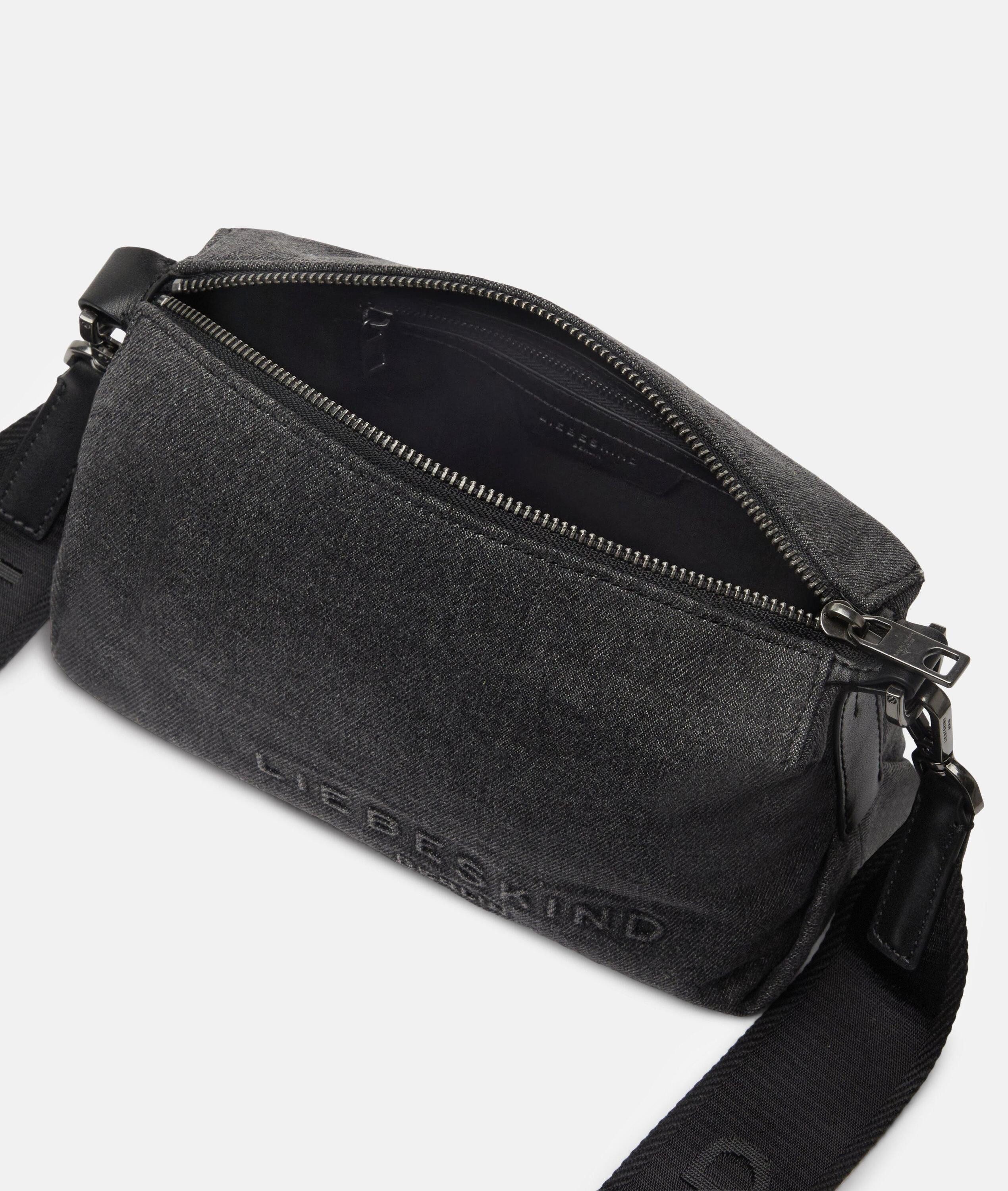 Liebeskind Berlin Umhängetasche Denim Elvira Camera-Bag S, Handliche Umhängetasche aus Denim