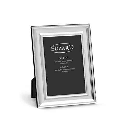 EDZARD Bilderrahmen Sunset, versilbert und anlaufgeschützt, für 9x13 cm Bilder – Fotorahmen