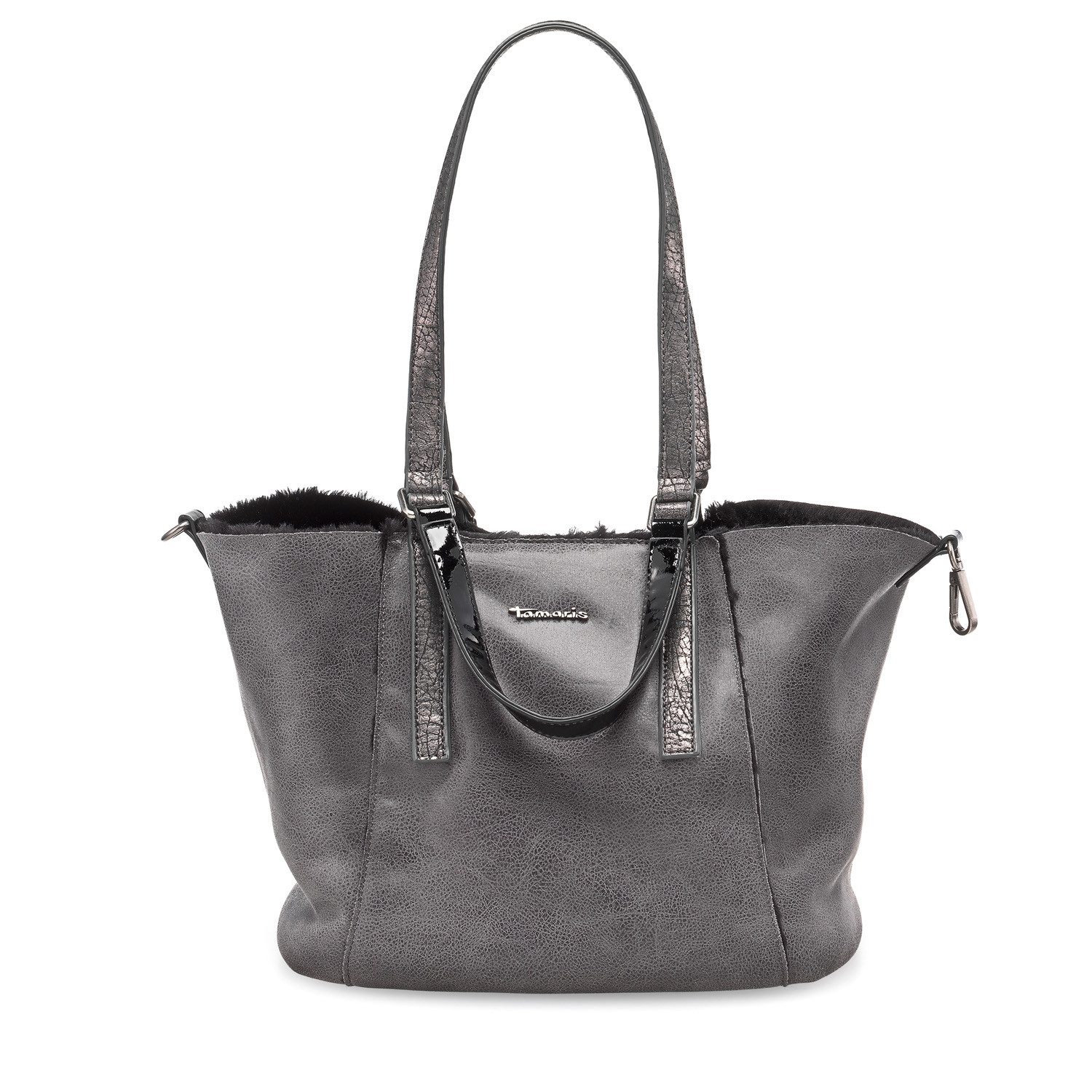Tamaris Henkeltasche Amber (Set), Damen Handtasche Handbag Henkeltasche Vintage-Fell