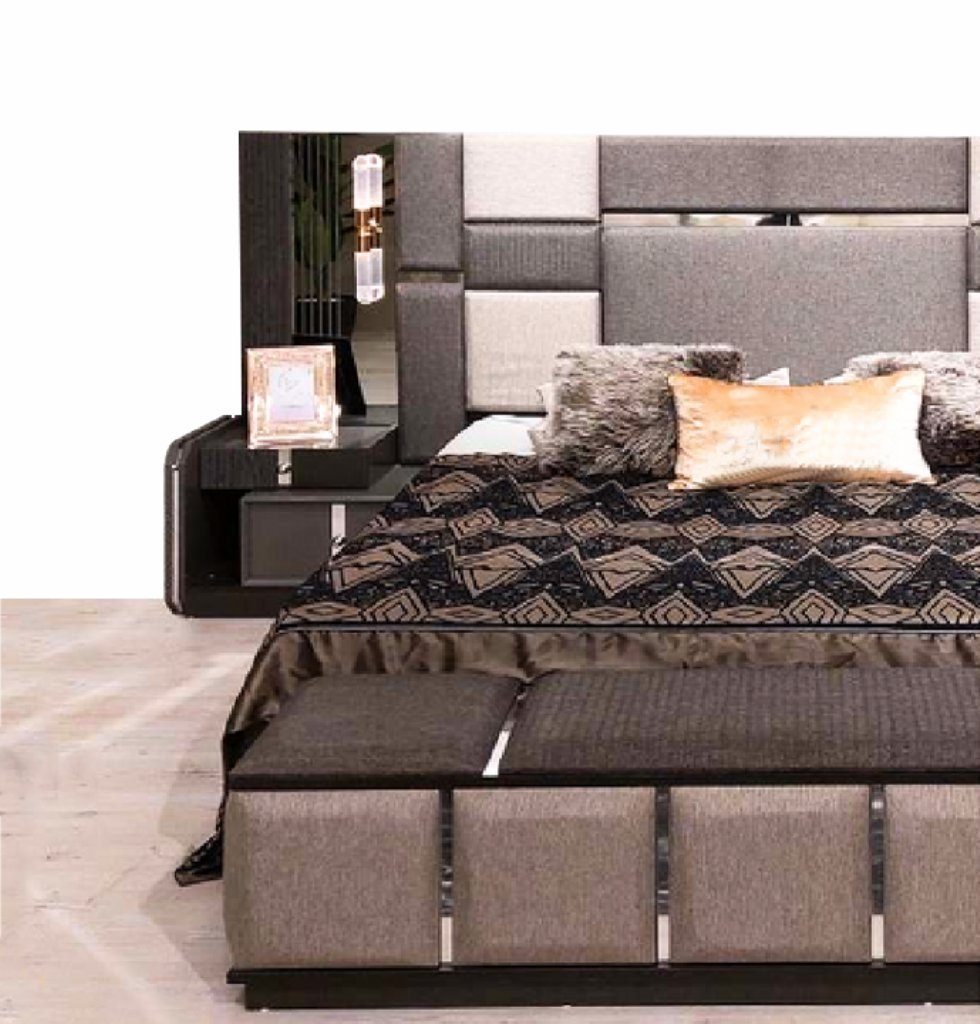 2x-Nachttische), Europa Modern, Luxus Bett, in Nachttische Komplettes Schlafzimmer (3-St., Schlafzimmer-Set Made 2x JVmoebel Doppelbett
